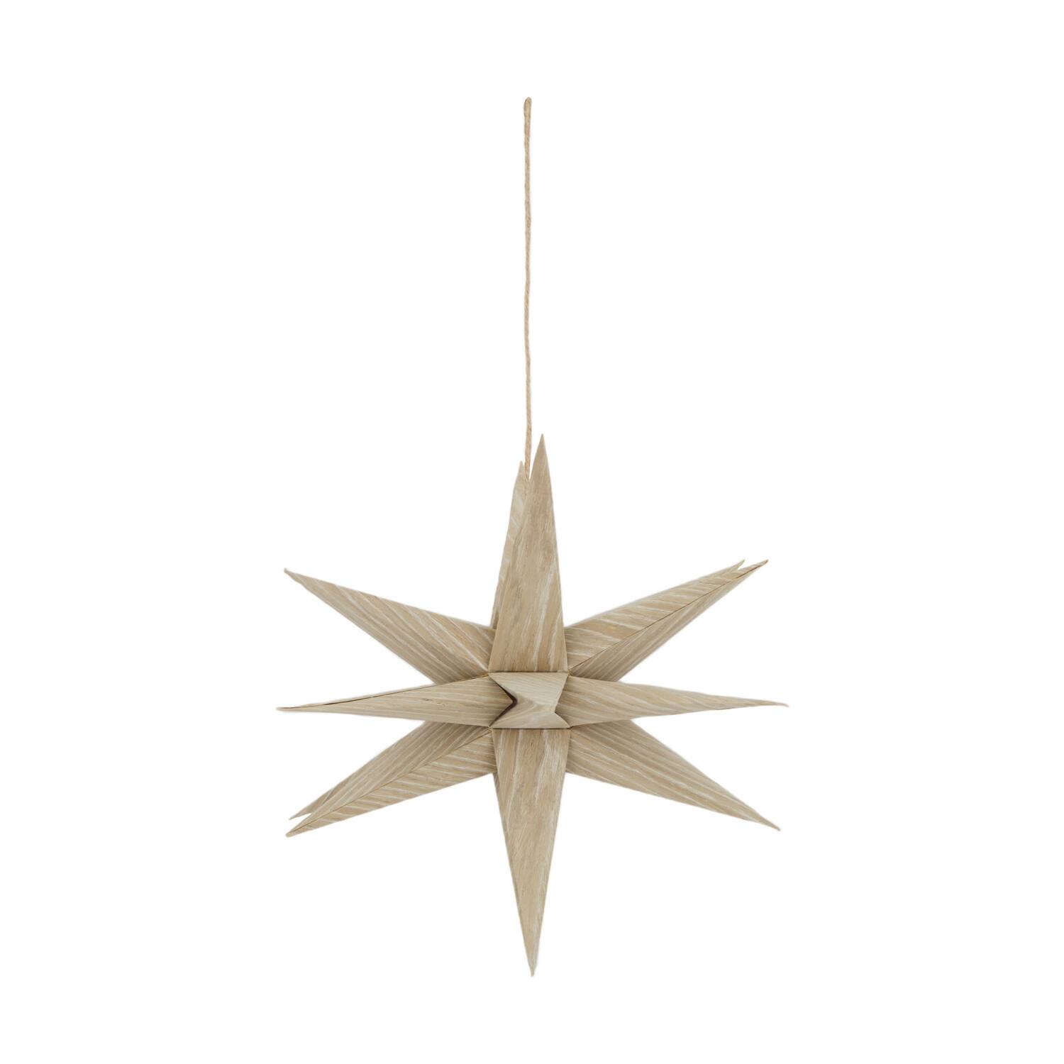 Hanger star paper 30x30x30cm - Cream
