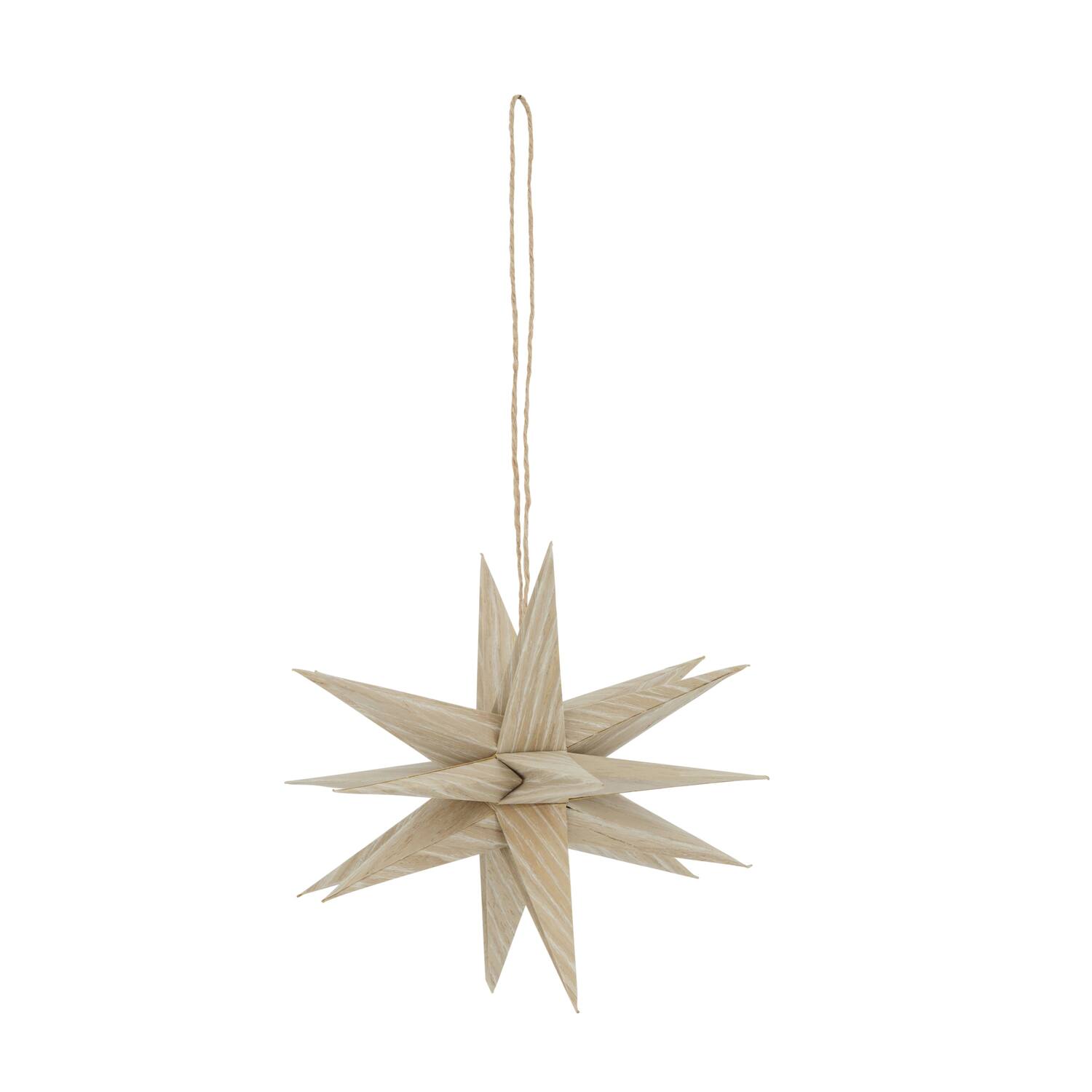 Hanger star paper 20x20x20cm - Cream