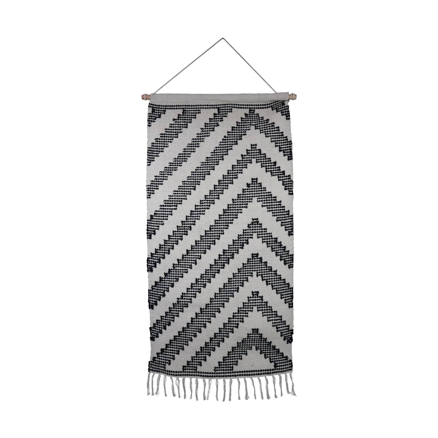 Wall art cotton 57x4x110cm - White