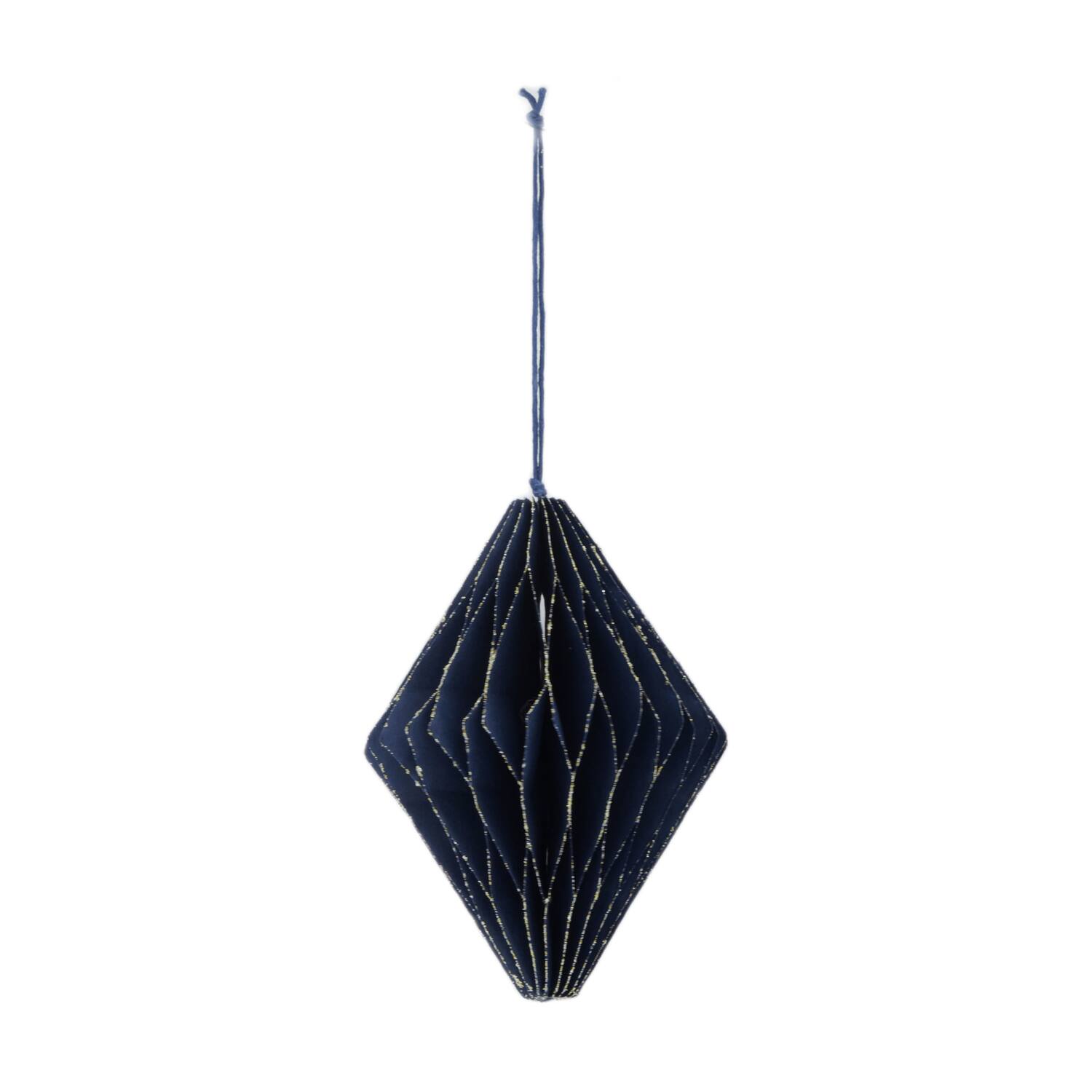 Hanger paper with glitter 10x10x12.5cm - Blue
