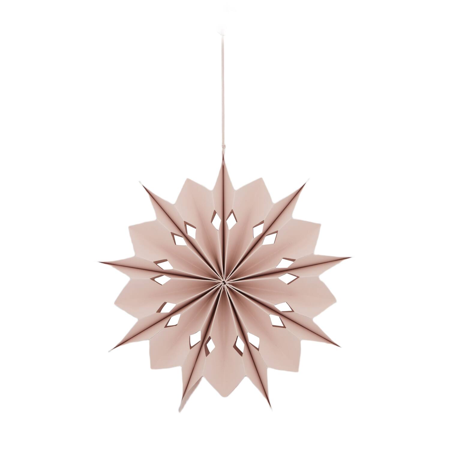 Hanger star paper 29.5x29.5x6.5cm - Pink