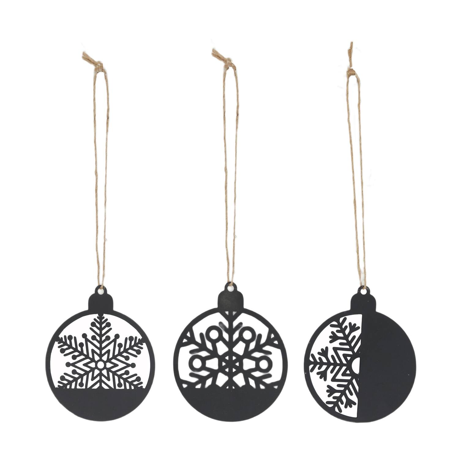 Hanger snowflake metal 9x0.1x11cm A/3