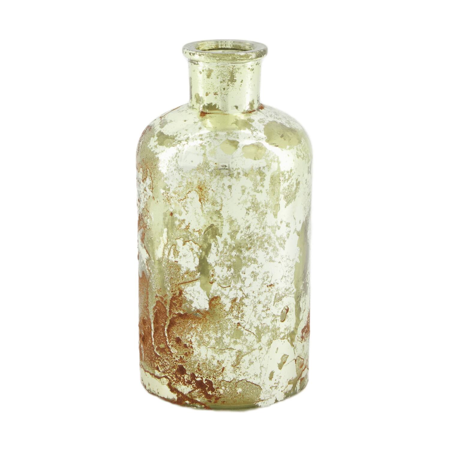 Bottle glass 8x8x16cm - Green