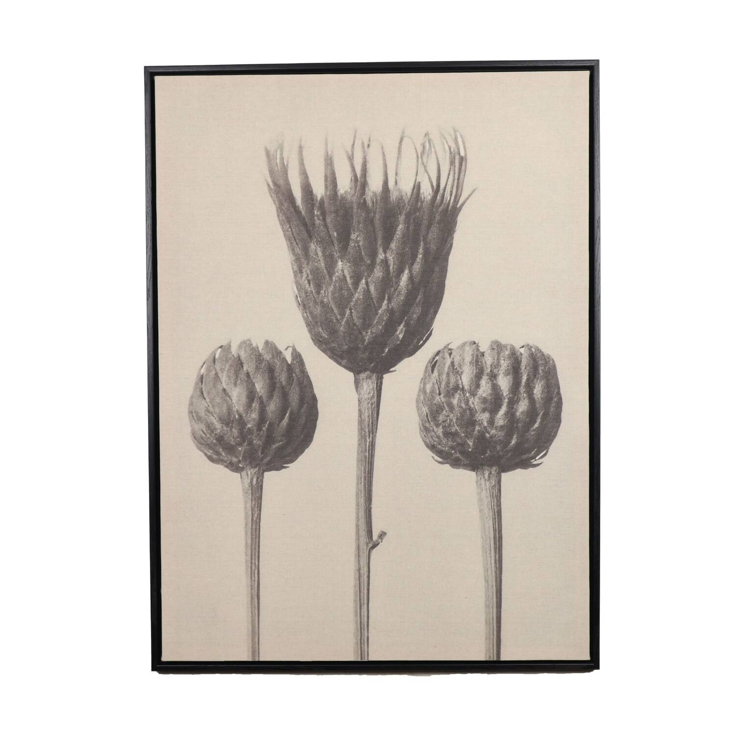 Wall art flower linen 78x3.5x58cm