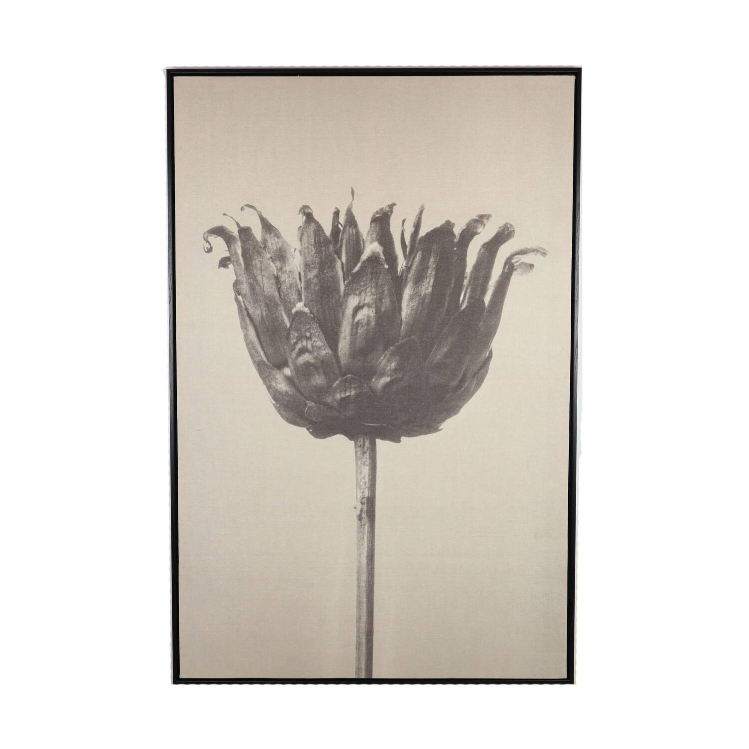 Wall art flower linen 78x3.5x118cm