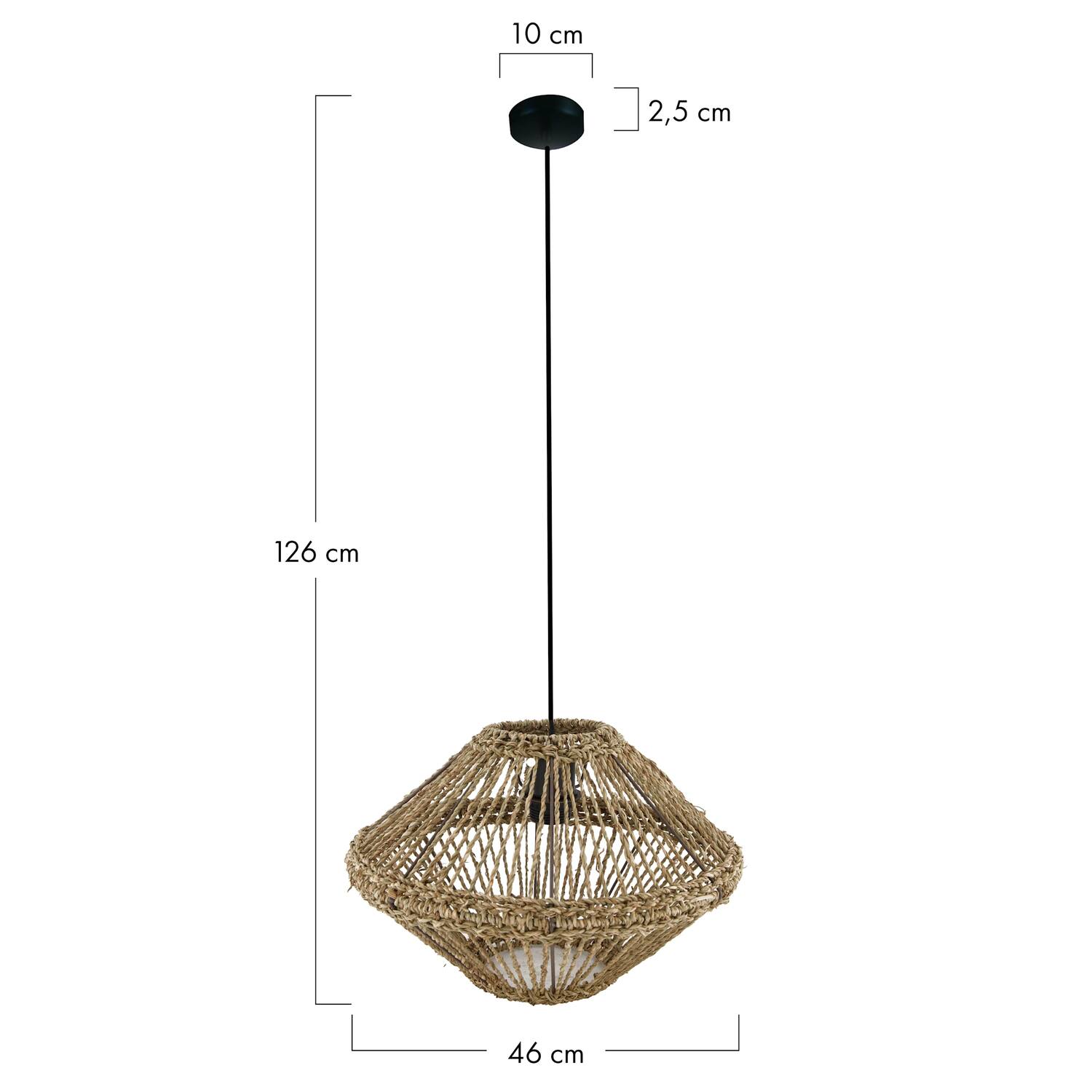 Suspension Xavier - Papier - 46x46x26cm - Beige