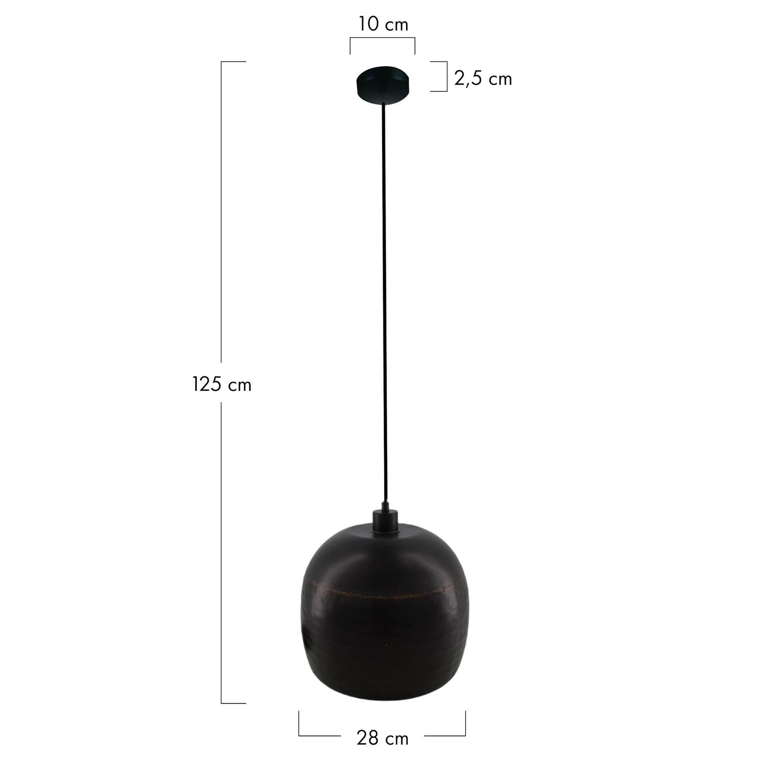 Ceiling light metal 28x28x25cm