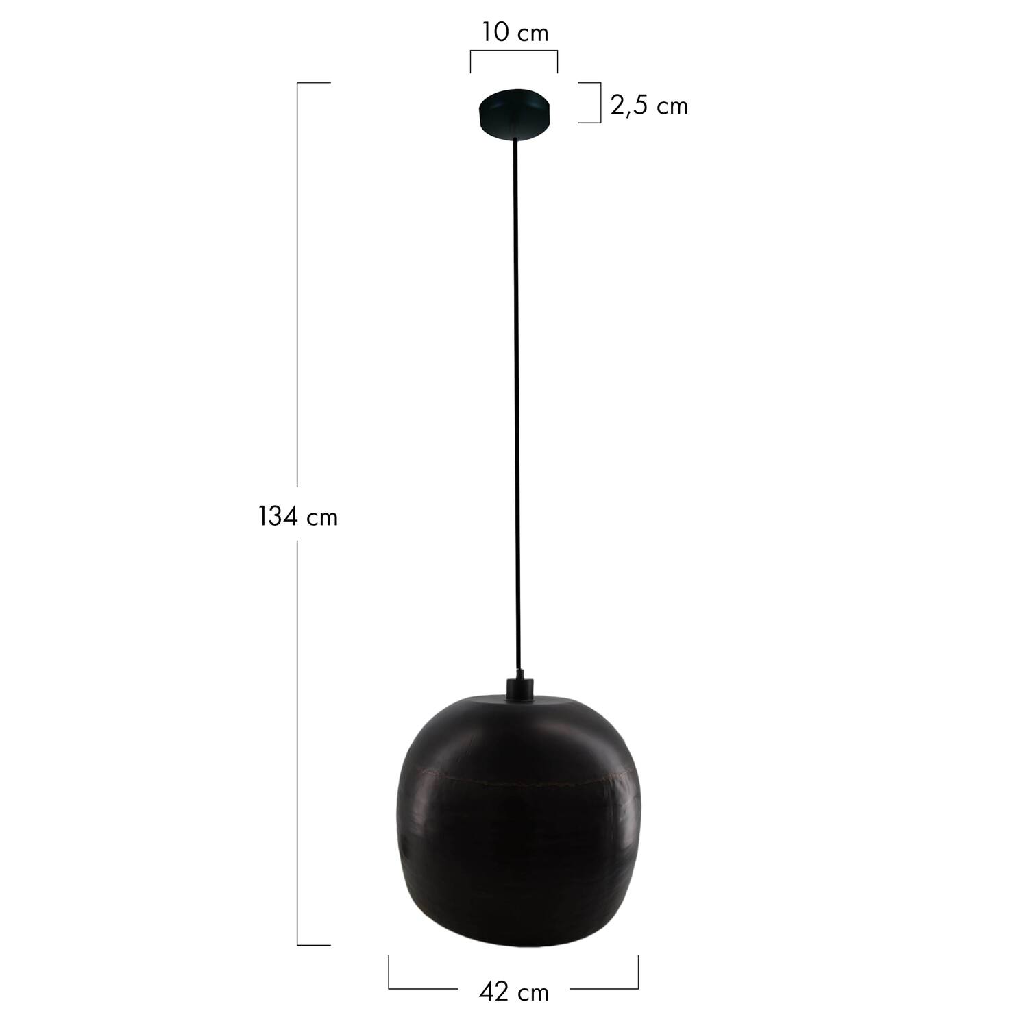 Ceiling light metal 42x42x34cm