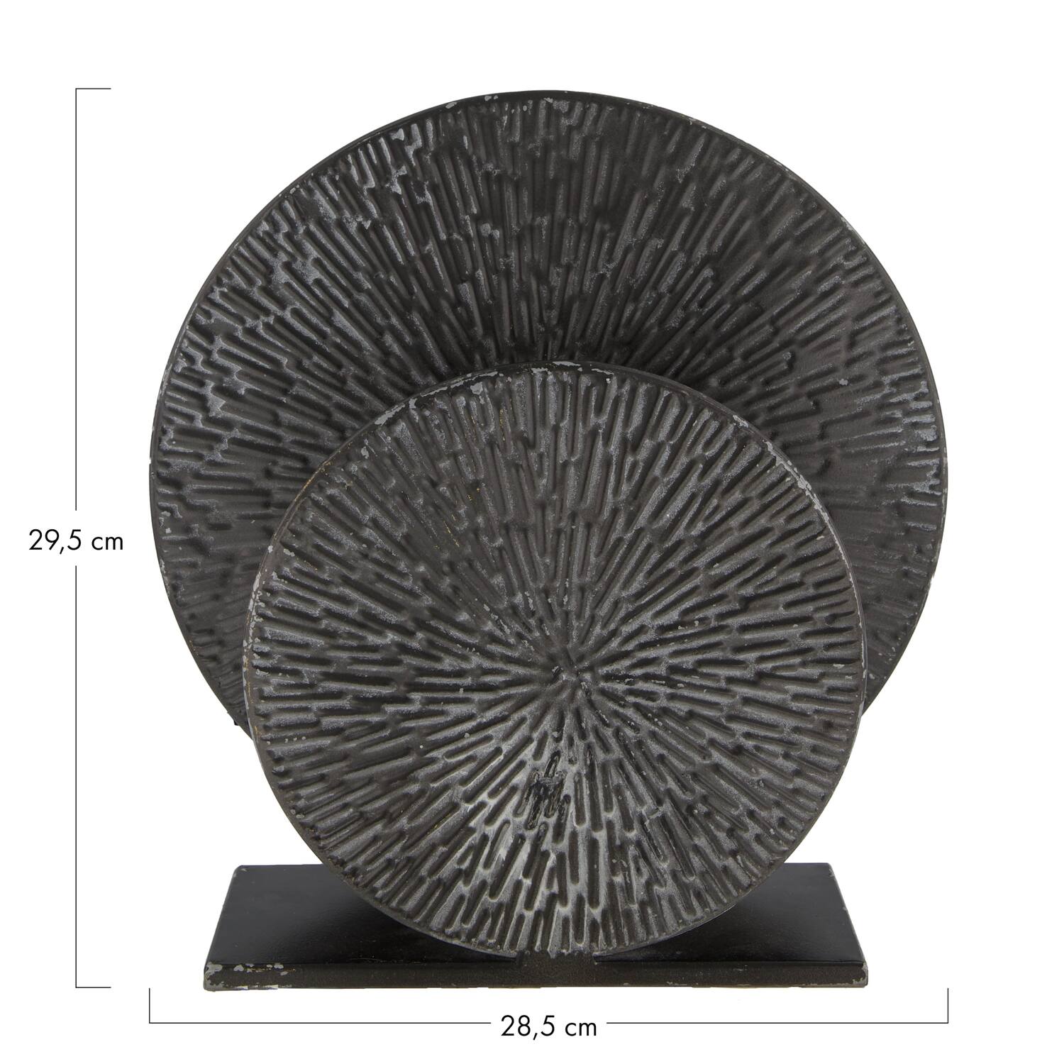Table lamp metal 28.5x8.5x29.5cm - Black
