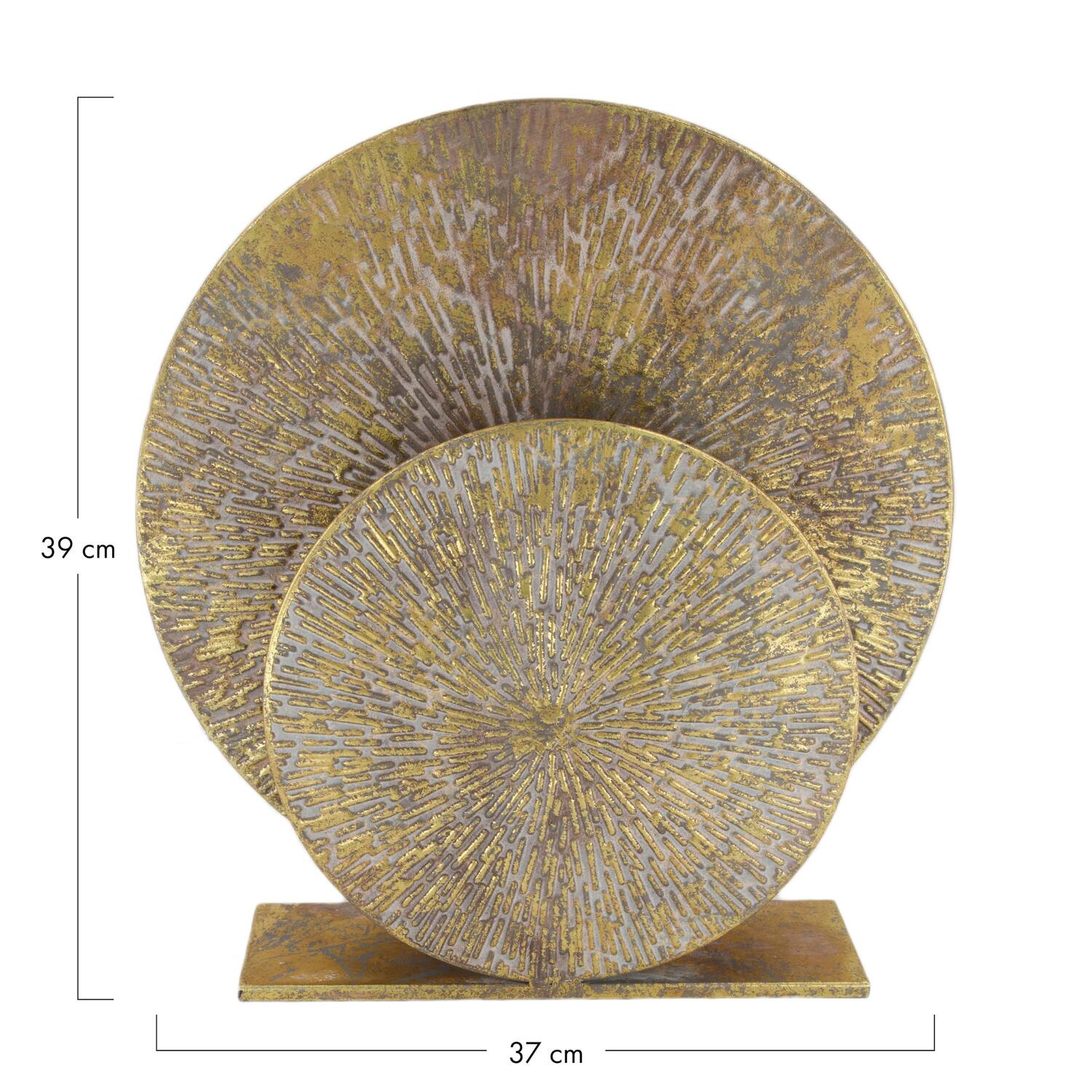 Table lamp metal 37x8x39cm - Goud