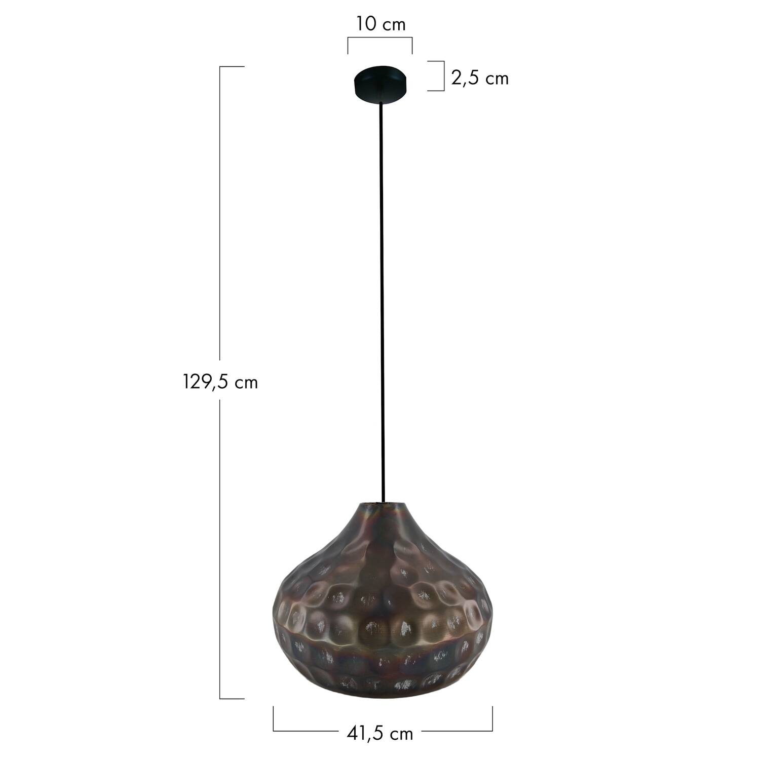 Ceiling light metal 41.5x41.5x29.5cm