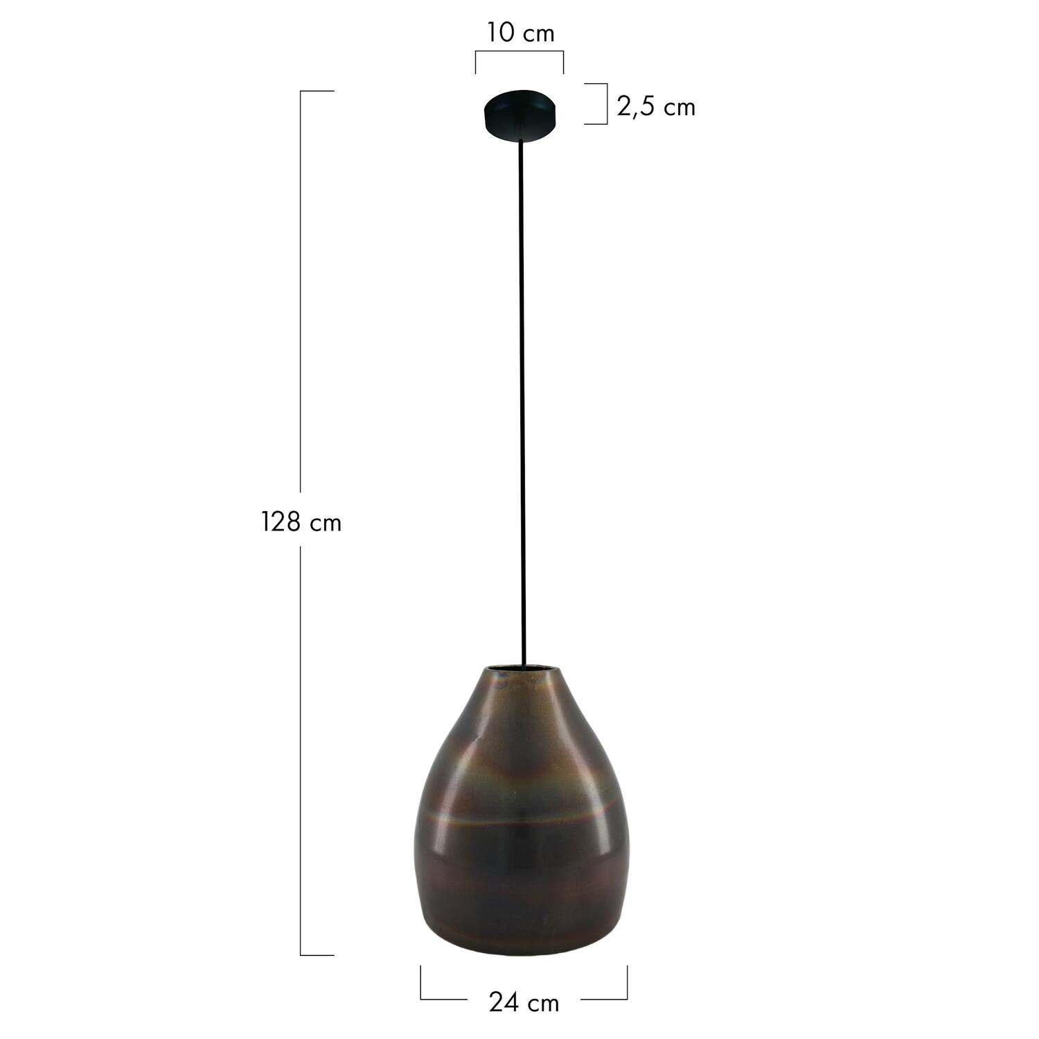 Ceiling light metal 24x24x28cm