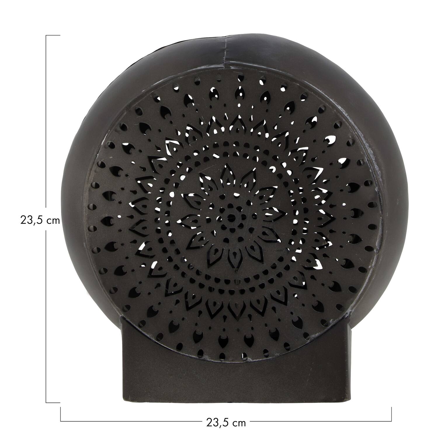 Table lamp metal 23.5x11x23.5cm - Black