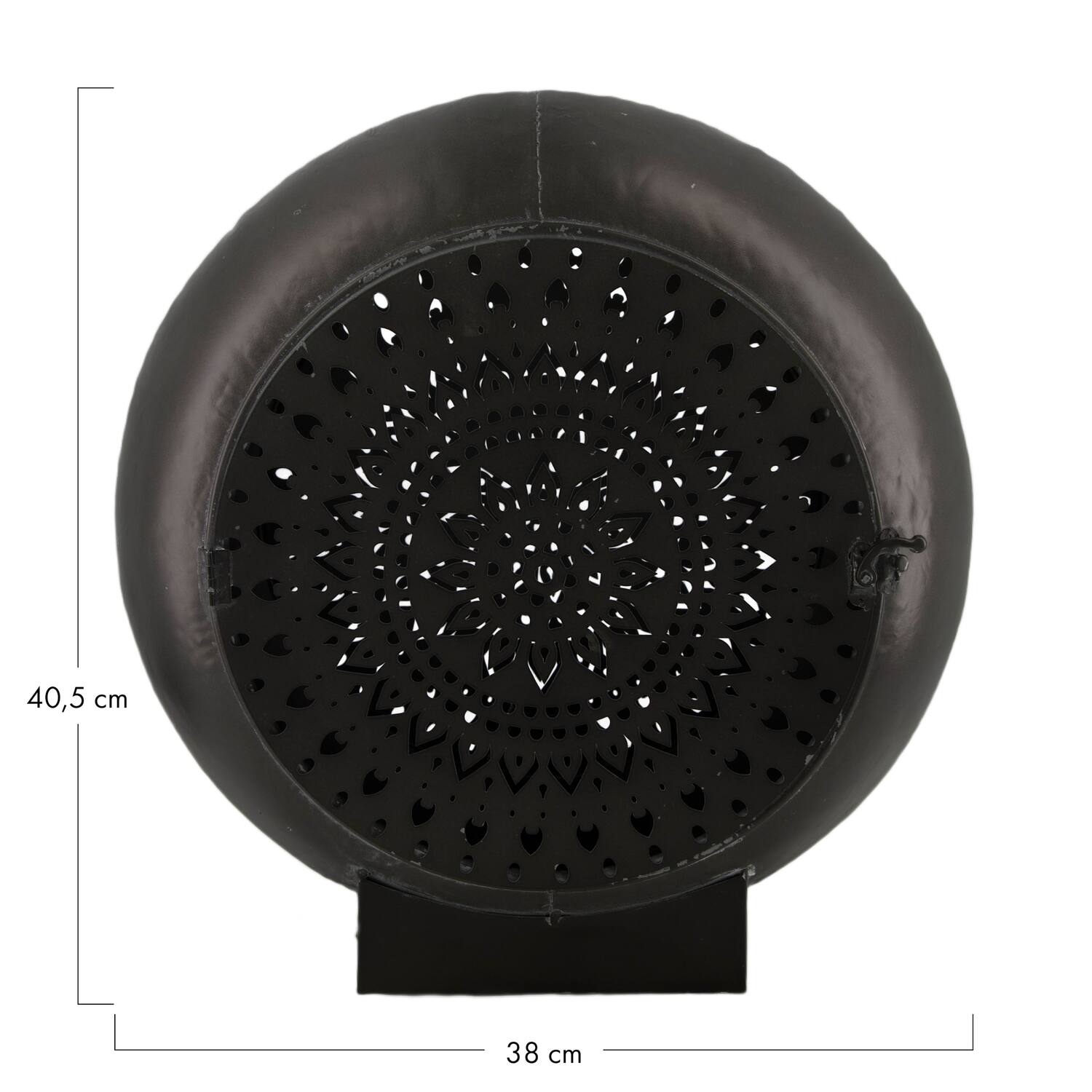 Lampe de table Pauline - Metal - 38x16.5x40.5cm - Noir