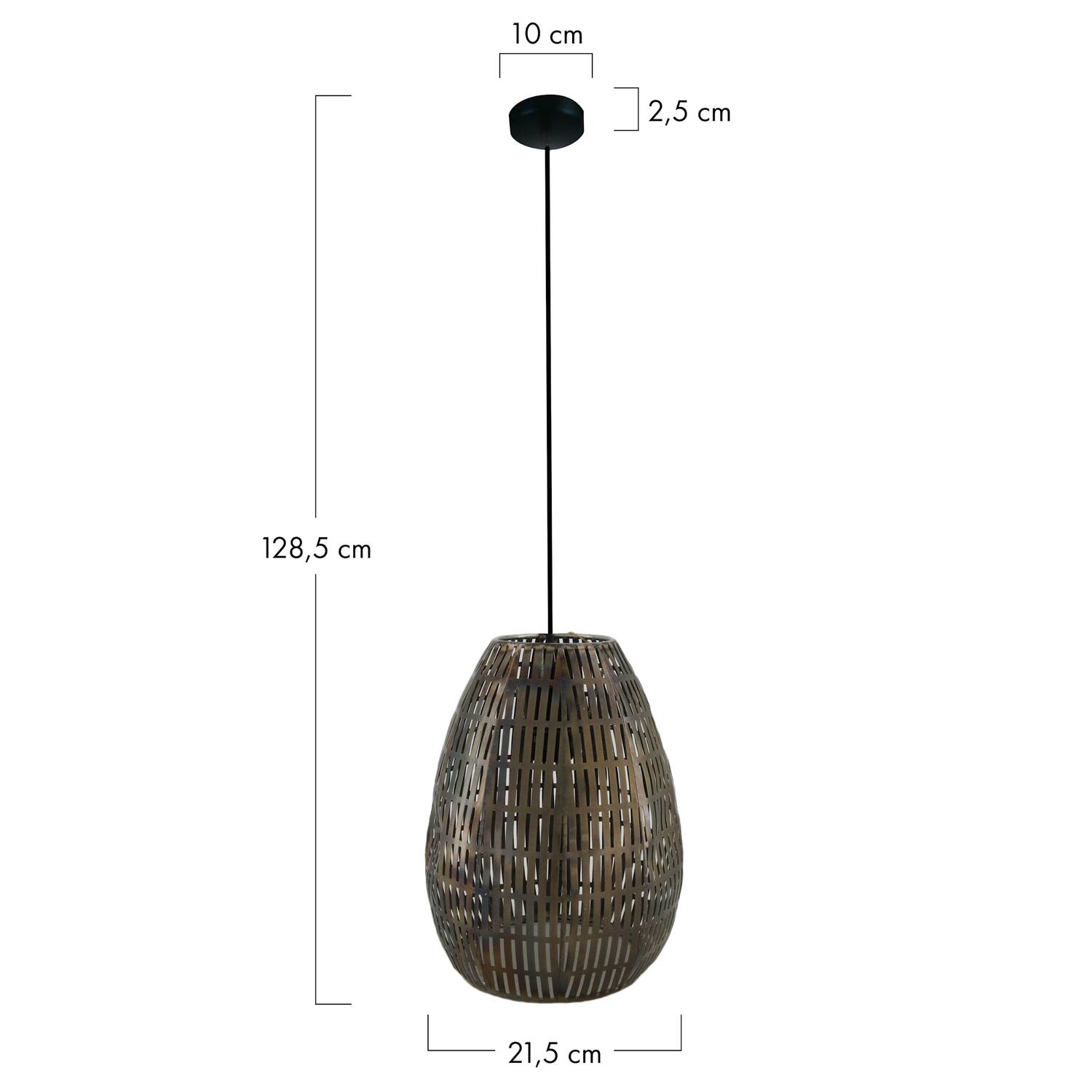 Ceiling light metal 21.5x21.5x28.5cm