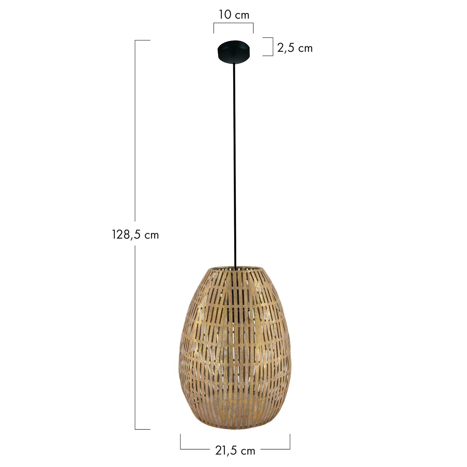 Ceiling light metal 21.5x21.5x28.5cm