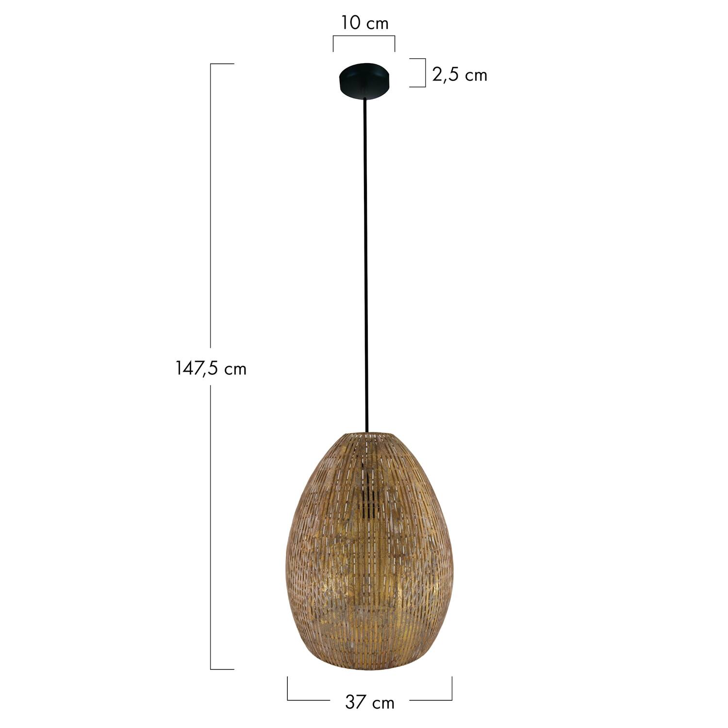Ceiling light metal 37x37x47.5cm