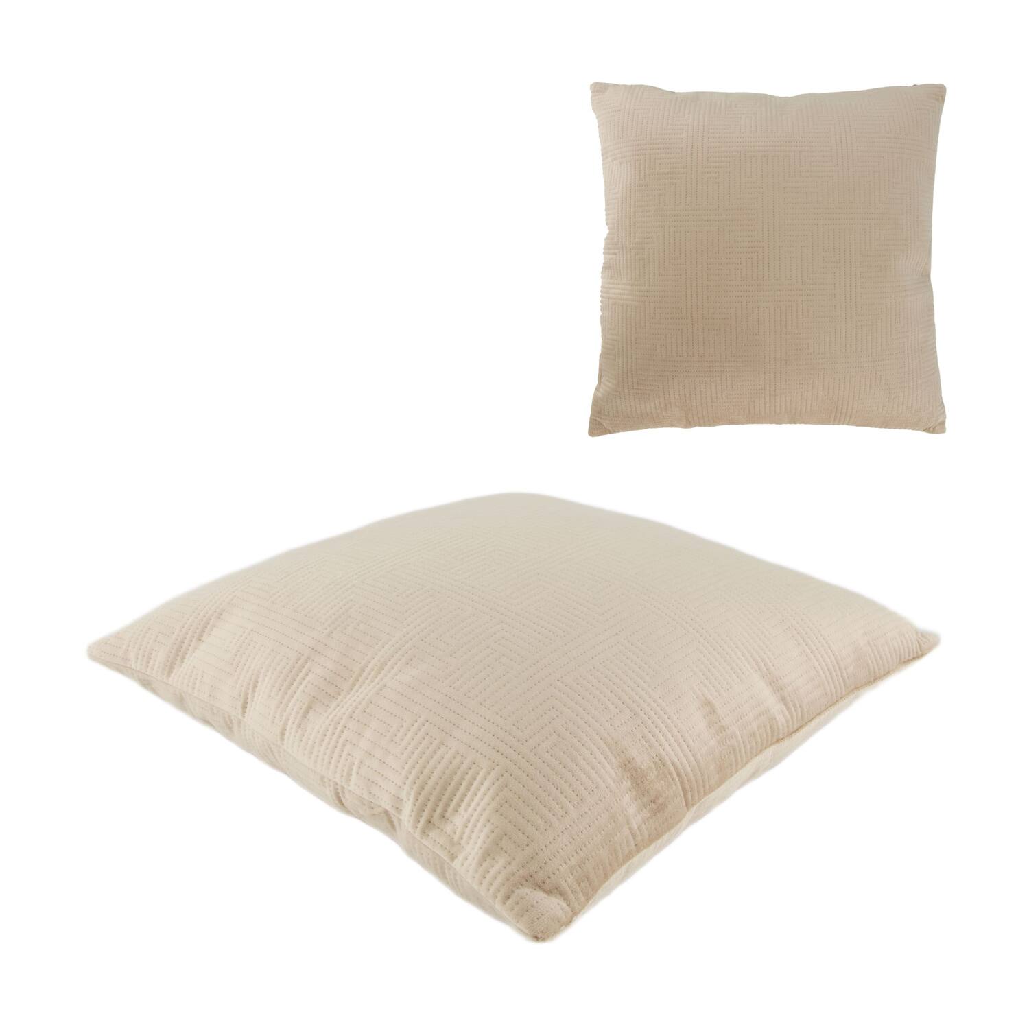 Cushion velvet polyester 45x45x8cm