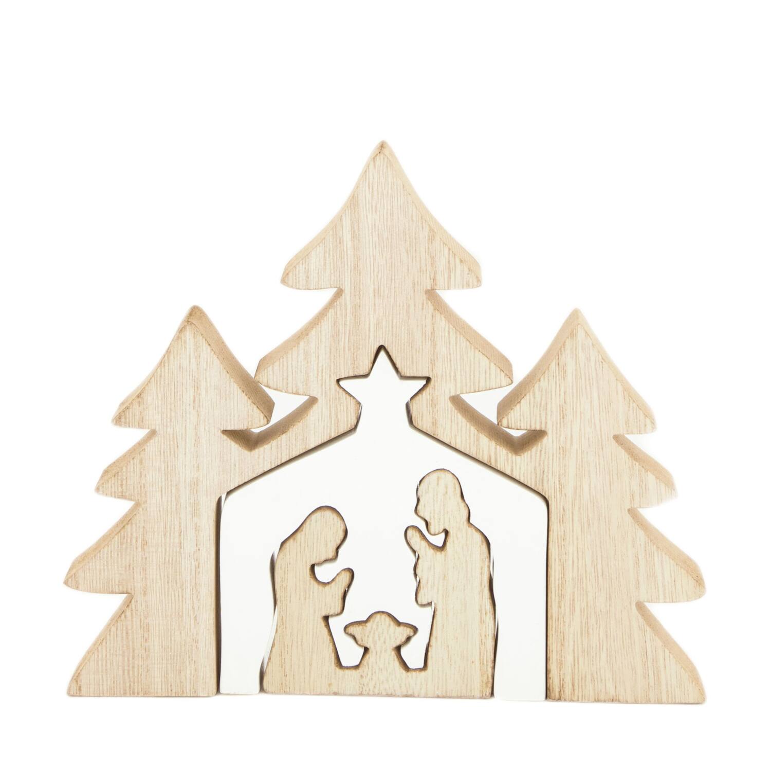 Figurine mdf 24x2x20.5cm - Natural