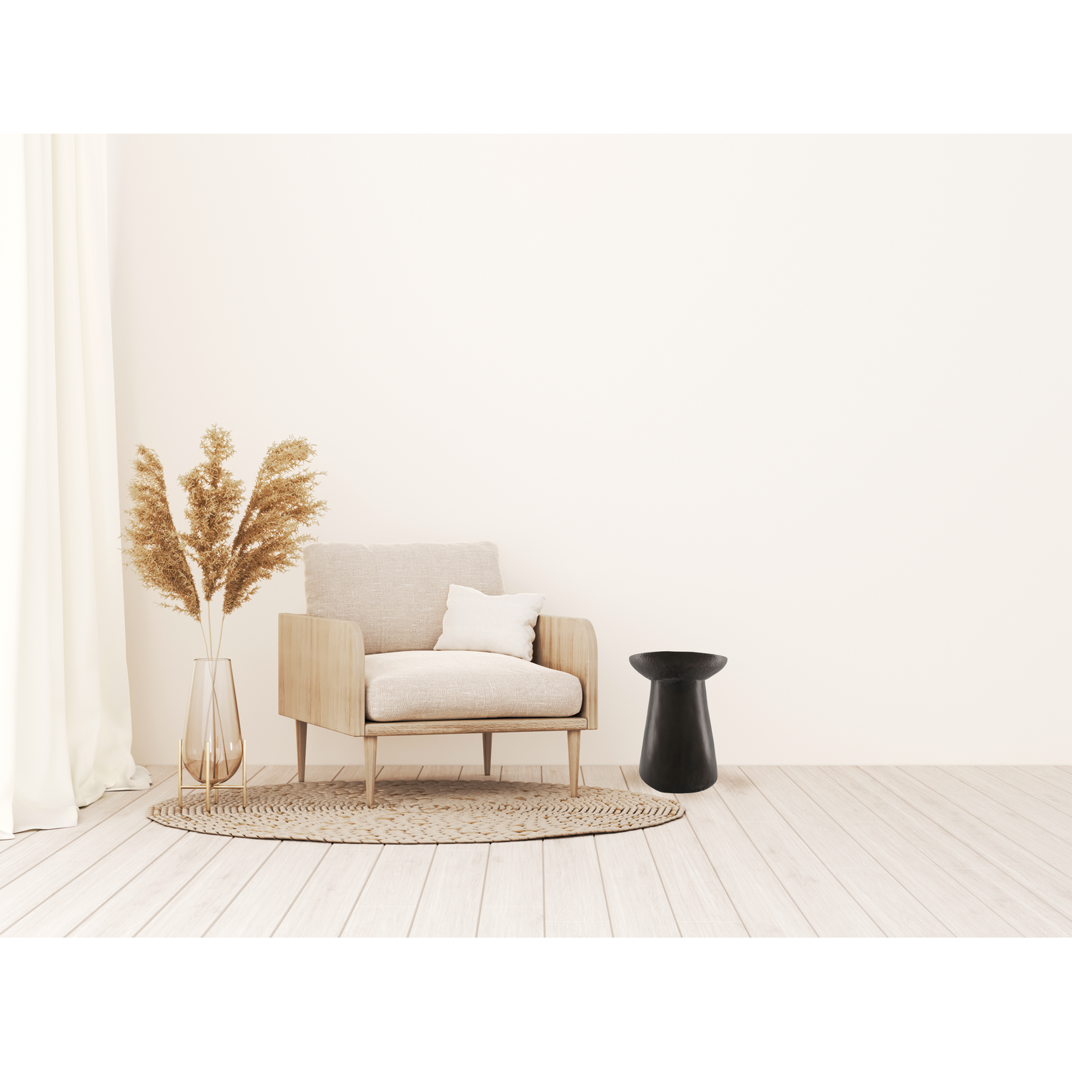 Side table round magnesium 38x38x48cm