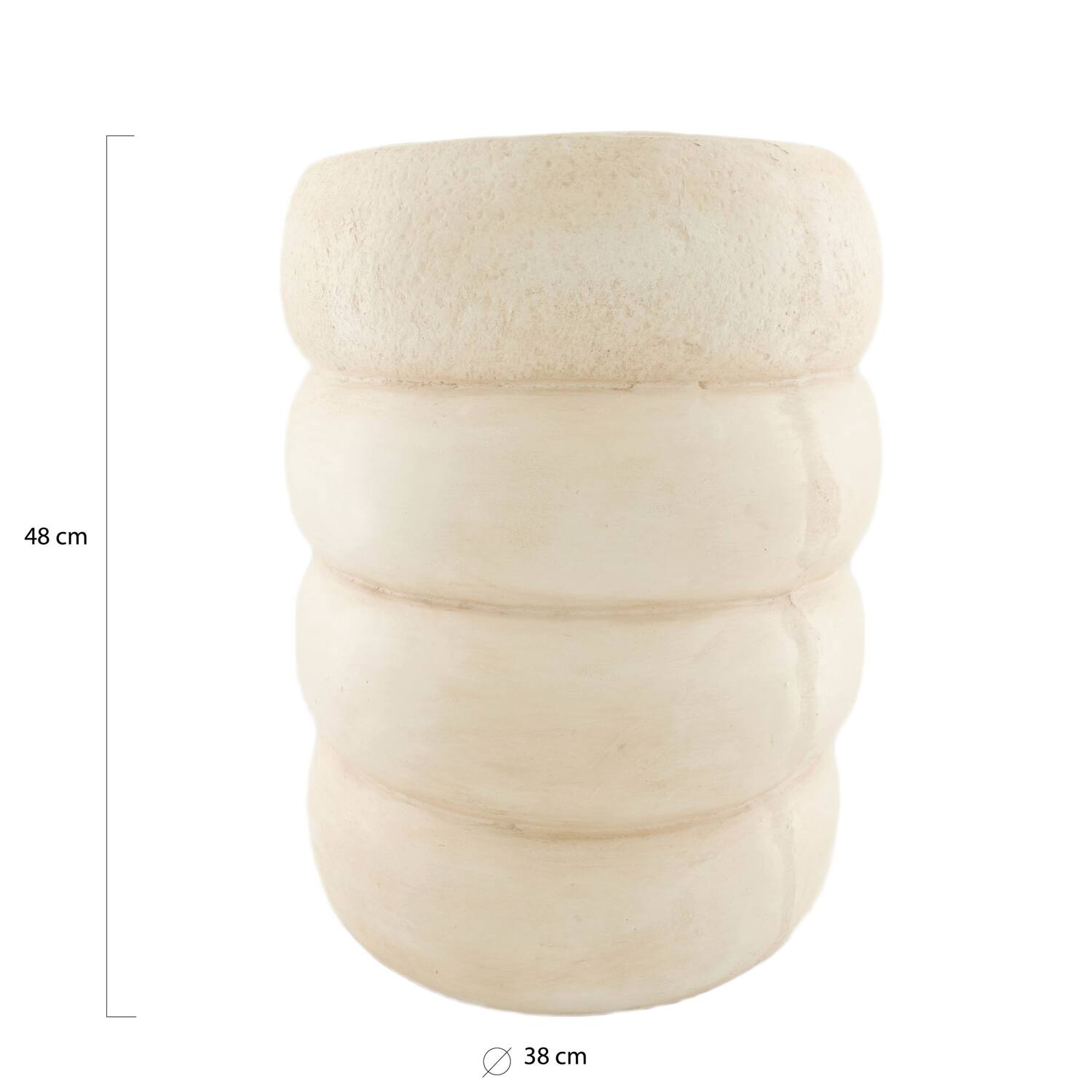 Side table round magnesium 38x38x48cm