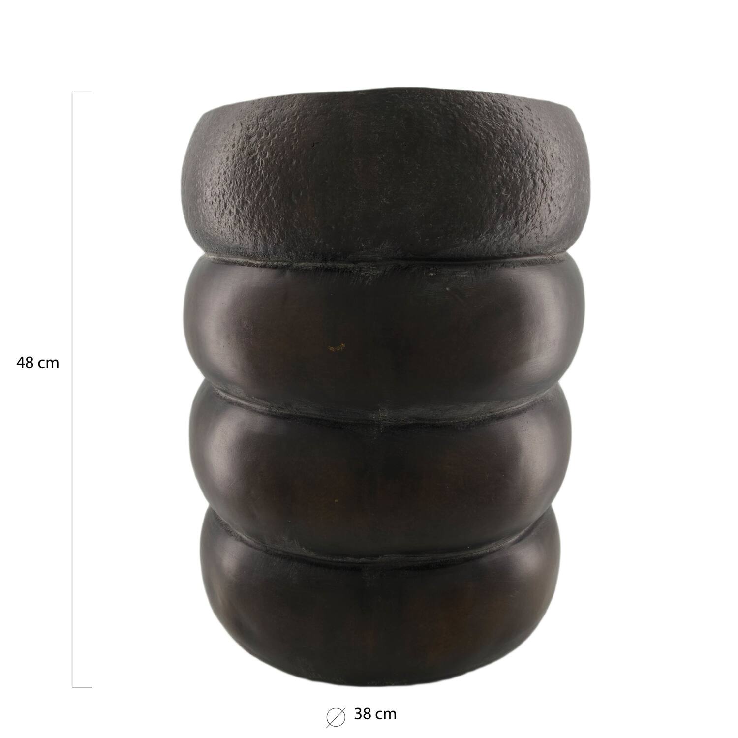 Side table round magnesium 38x38x48cm