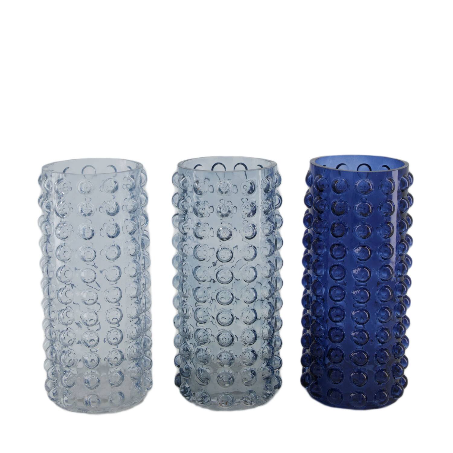 Vase glass 10.7x10.7x22cm C/3