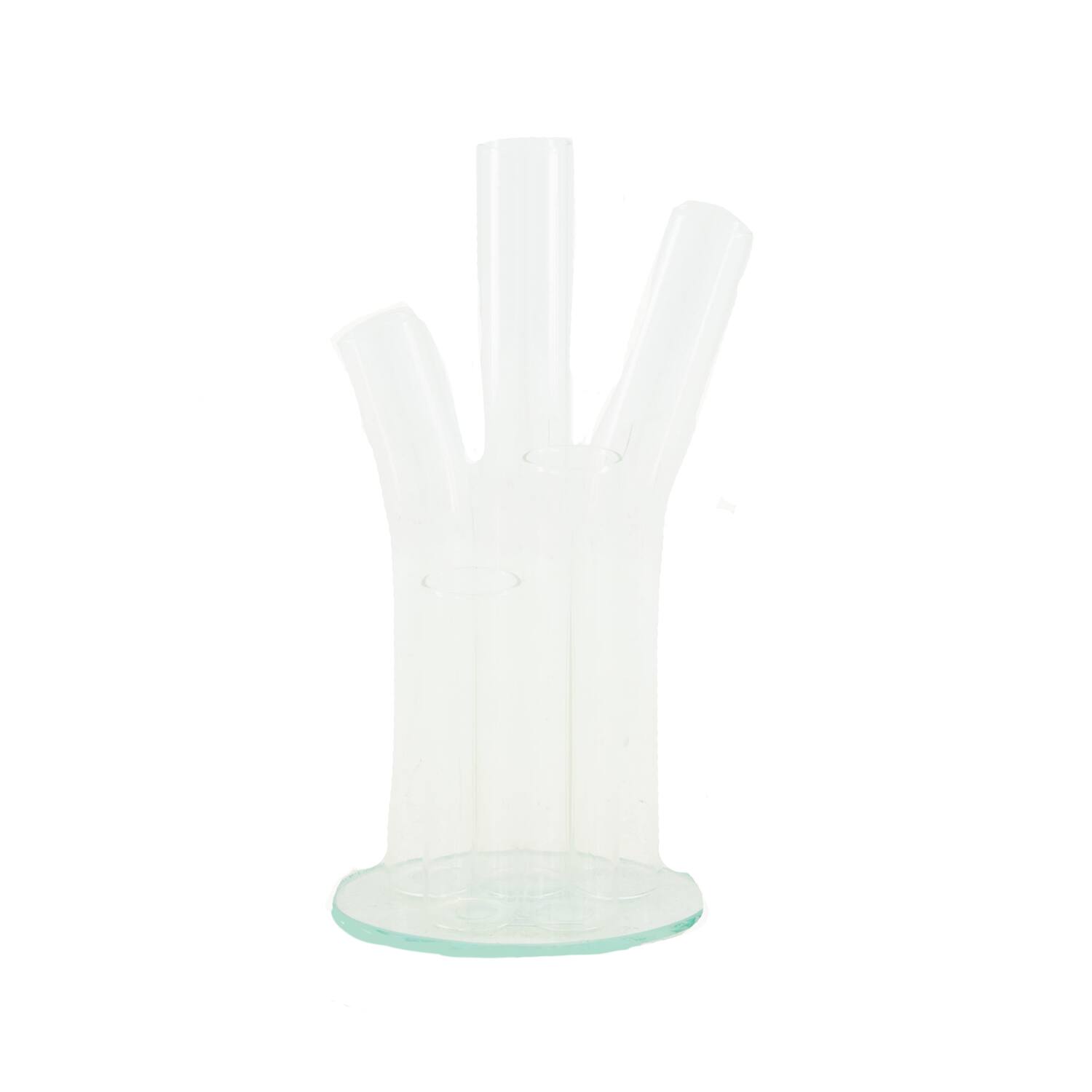 Vase glass 10x6.5x20.5cm - Transparent