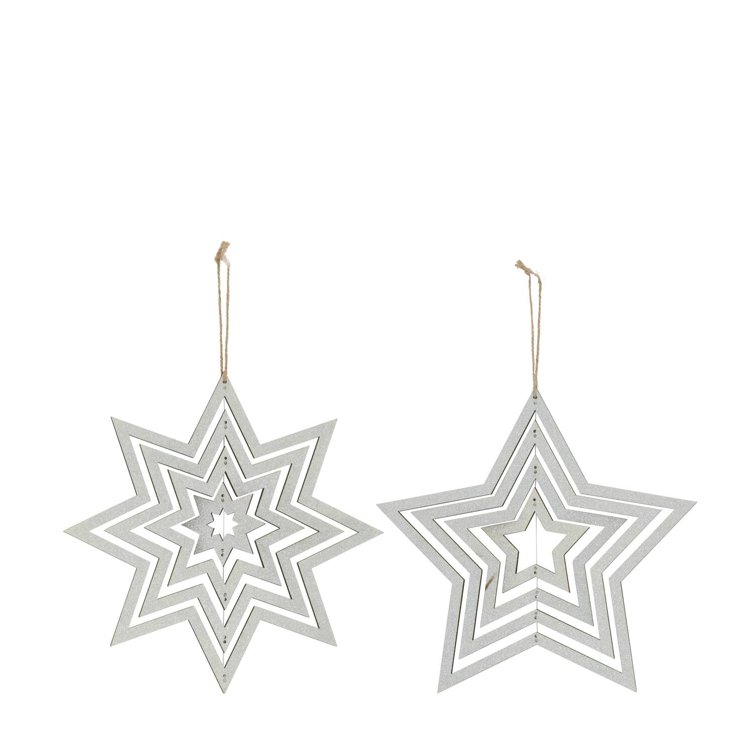 Hanger star plywood 28x0.5x28cm A/2