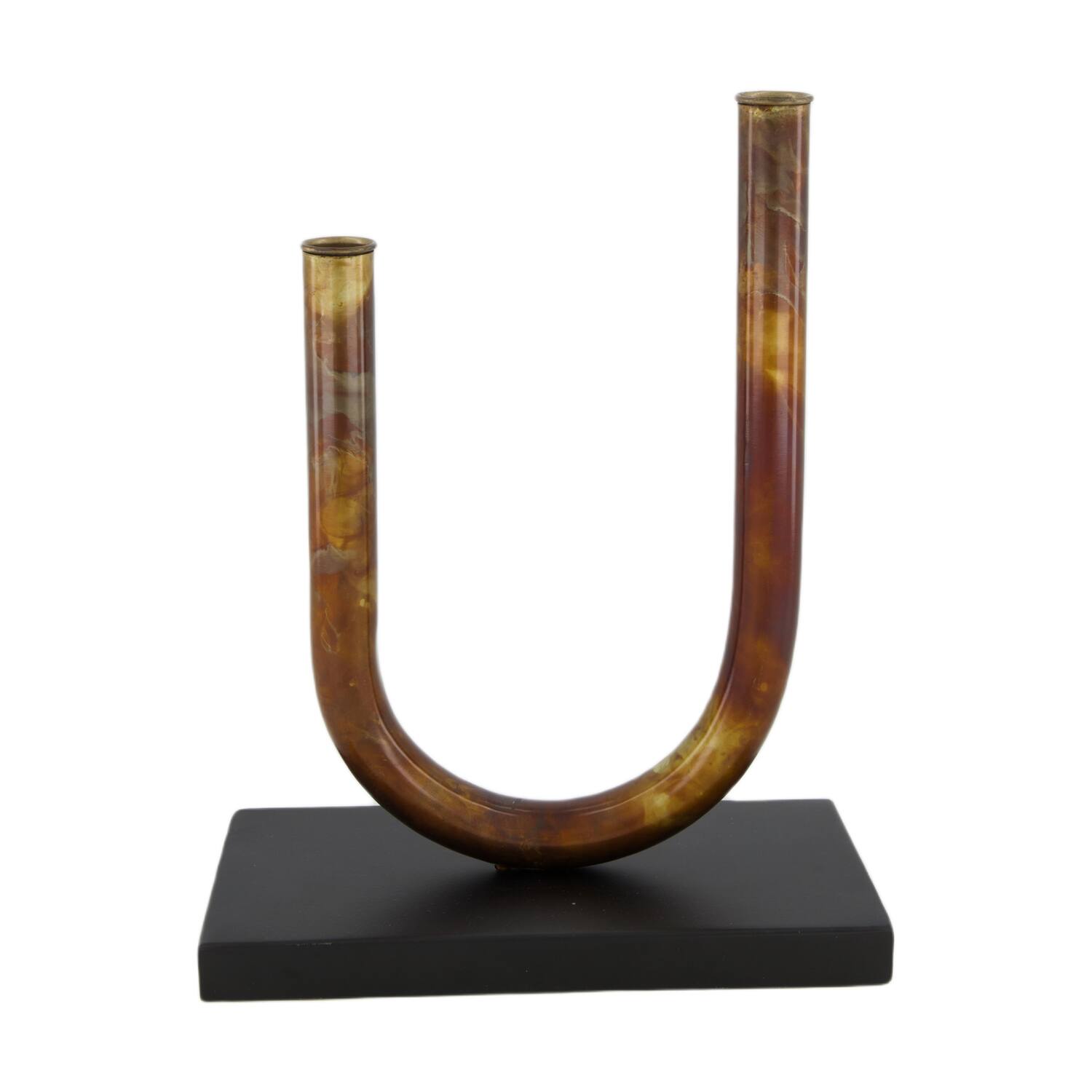 Dinnercandle holder metal 24x12x31cm