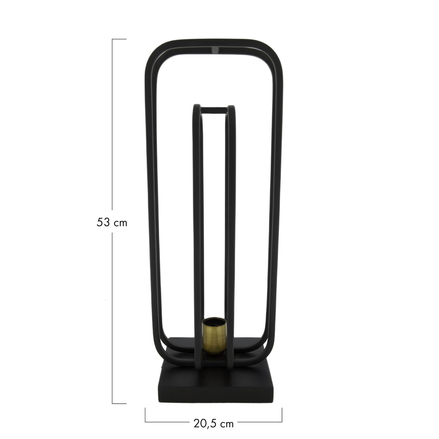 Table lamp metal 20.5x20.5x53cm