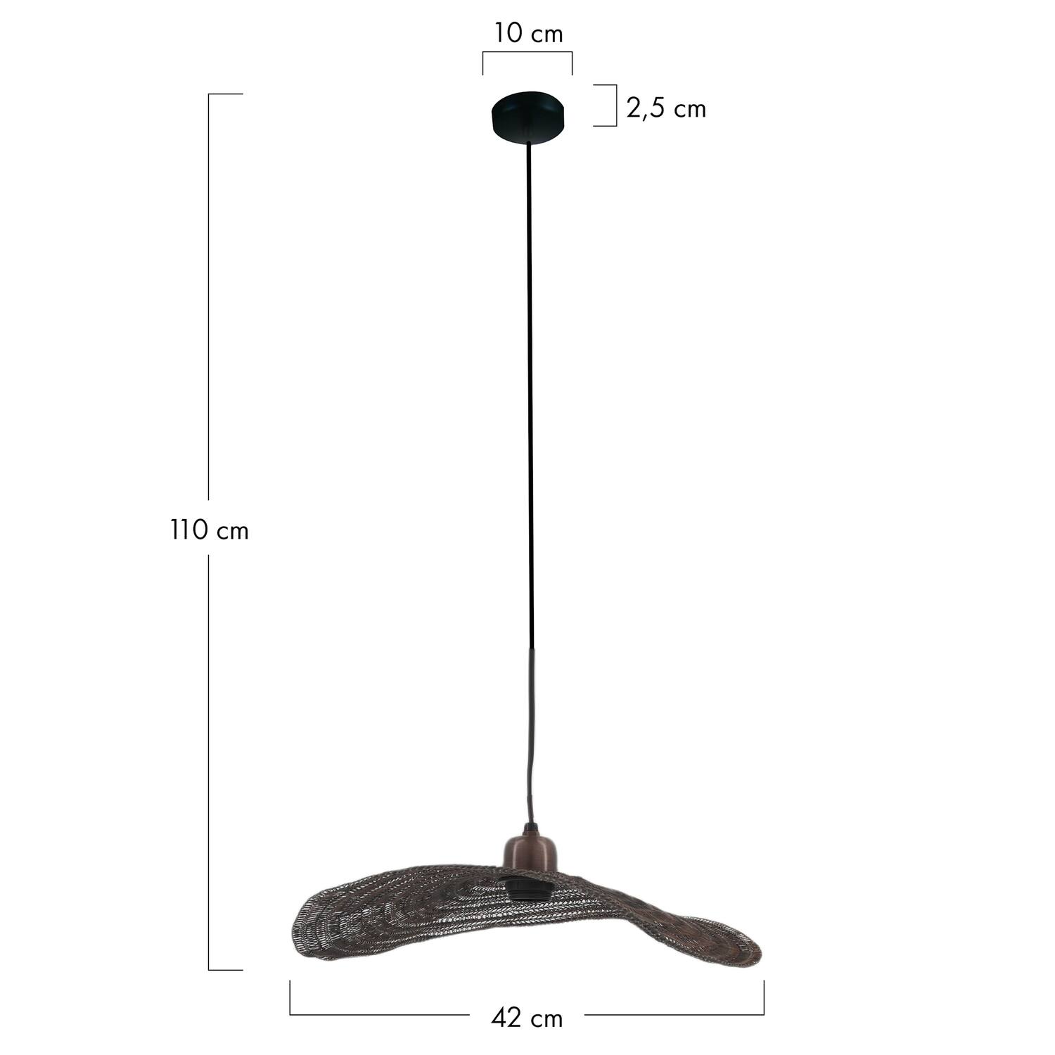 Ceiling light metal 42x42x6cm