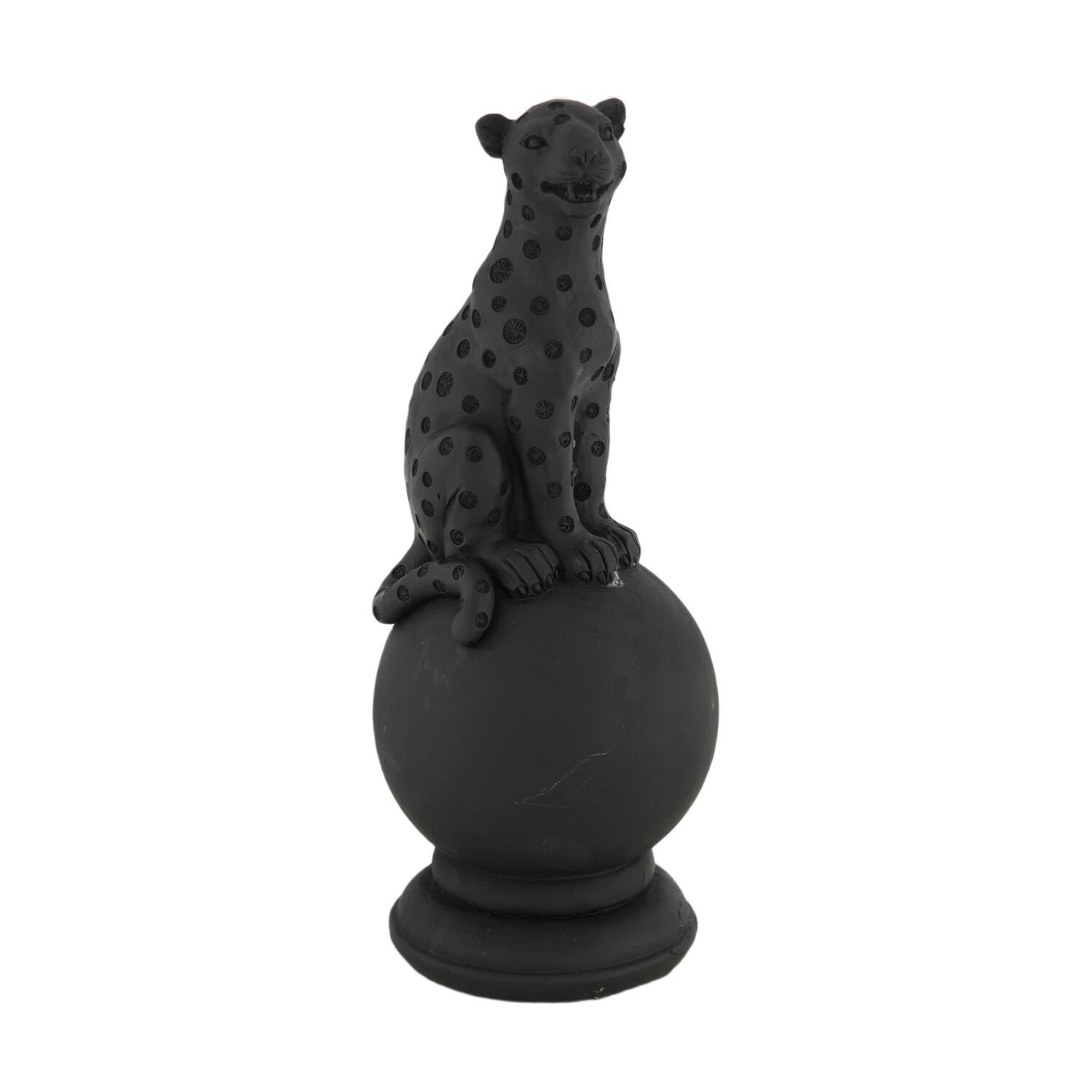 Figurine animal polyresin 8x8x21cm - Black