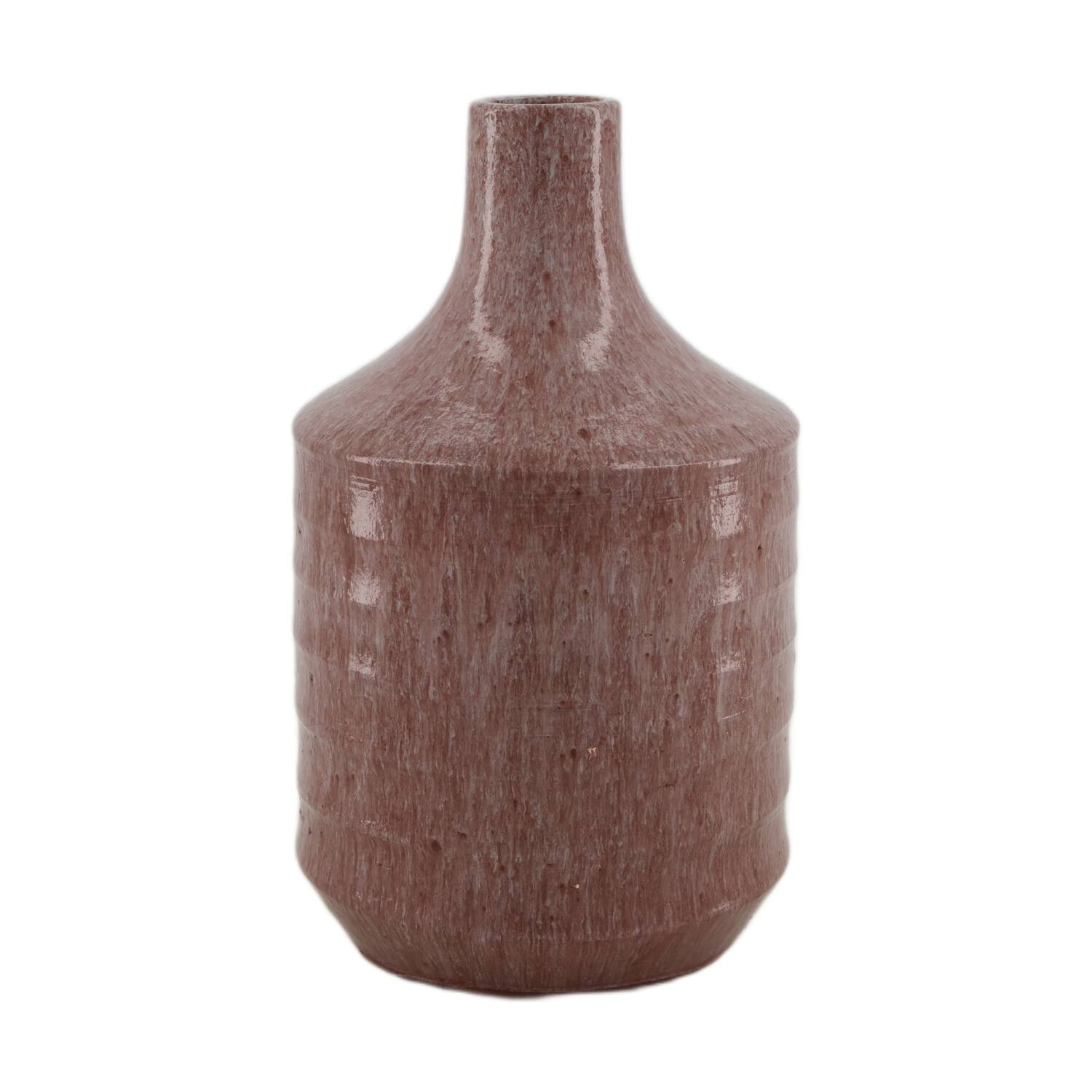 Bottle terracotta 14x14x24cm - Pink