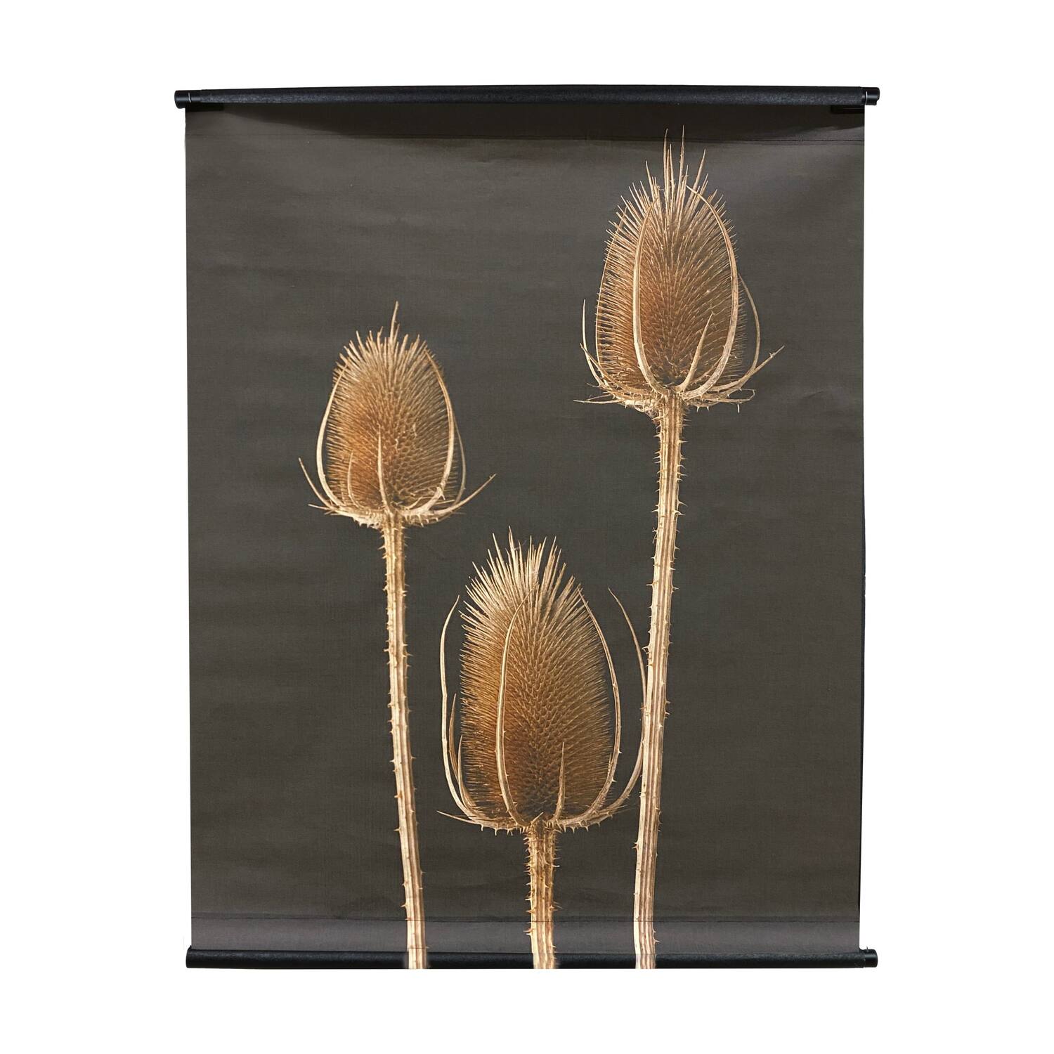 Wall art dried flowers mat linen with hanger 117x3x147cm - Multi
