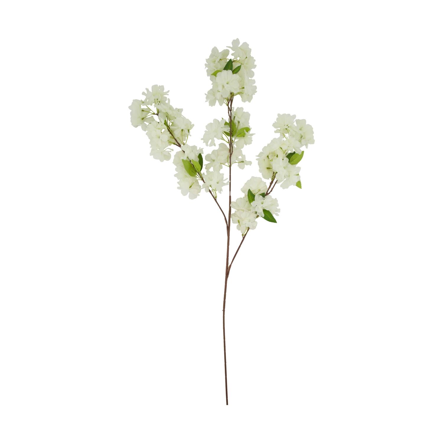 Branch cherry blossom artificial 105x40x10cm - White