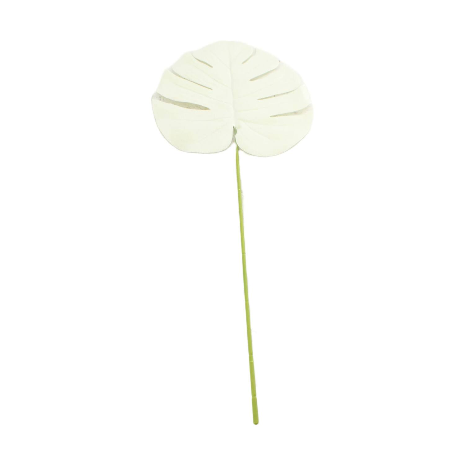 Leaf velvet 52x18x0.1cm - White