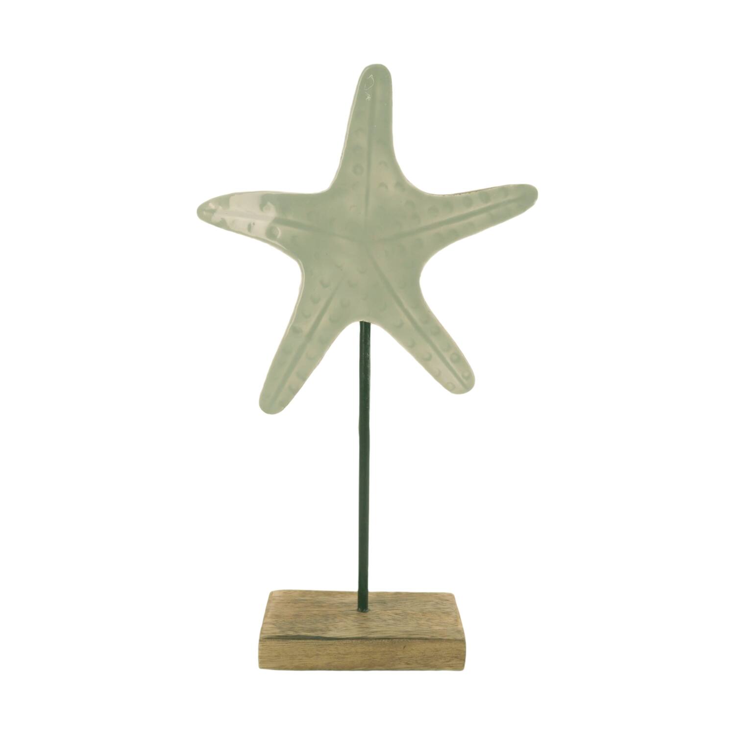 Starfish mango wood on stand 15x6x29cm