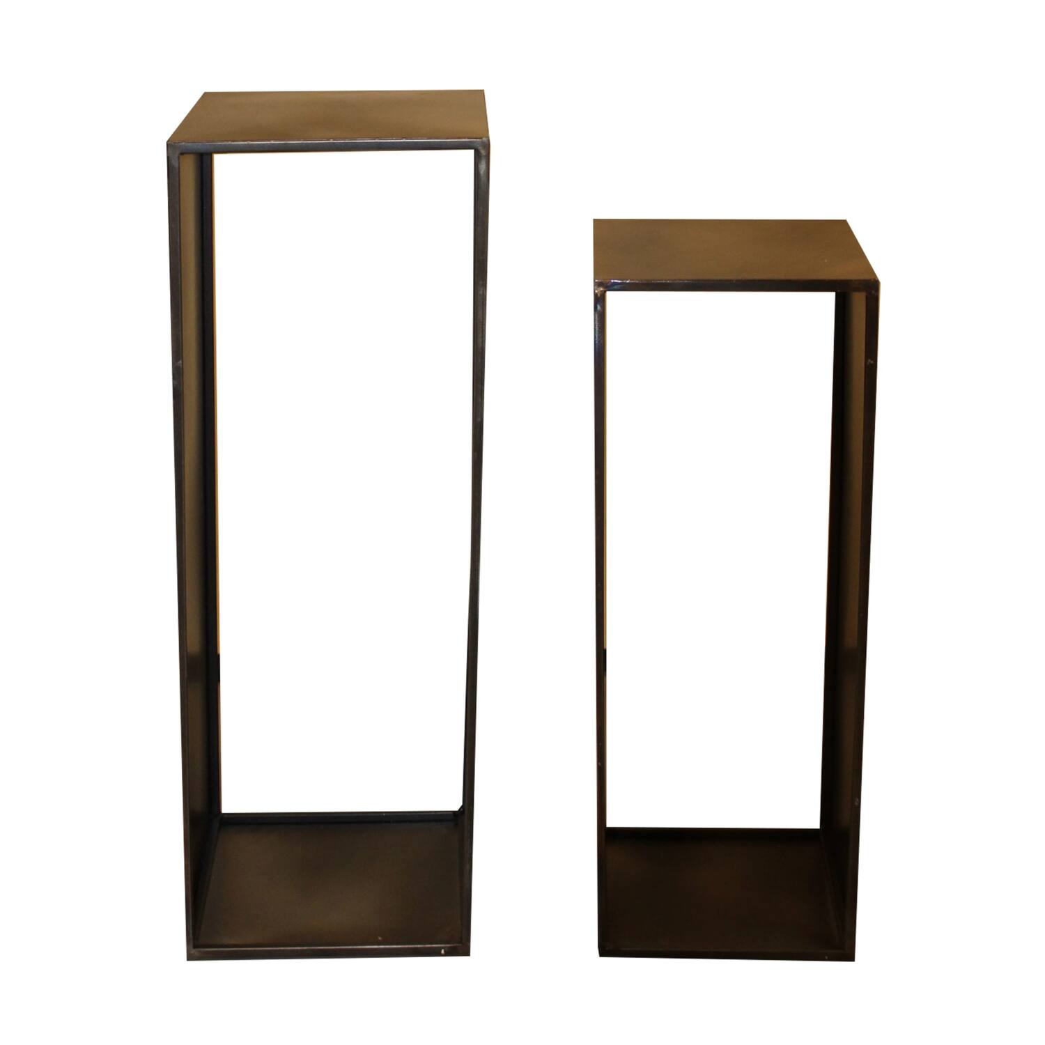 Side table metal 27x27x77cm S/2
