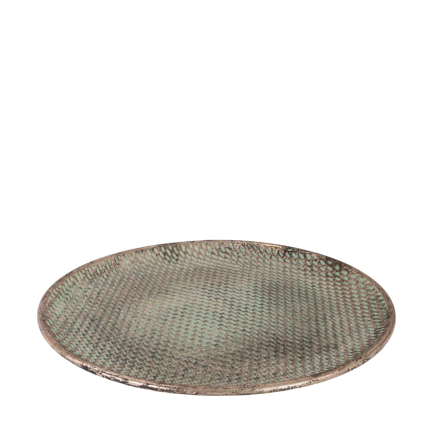 Tray round metal 38x38x2cm