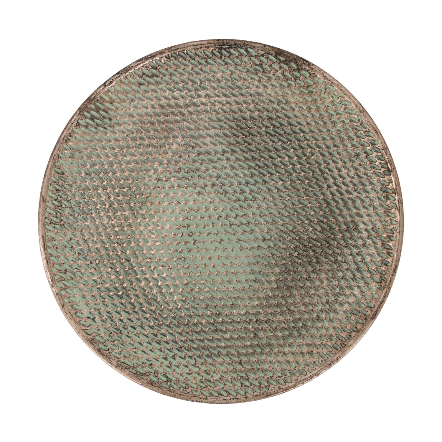 Tray round metal 38x38x2cm