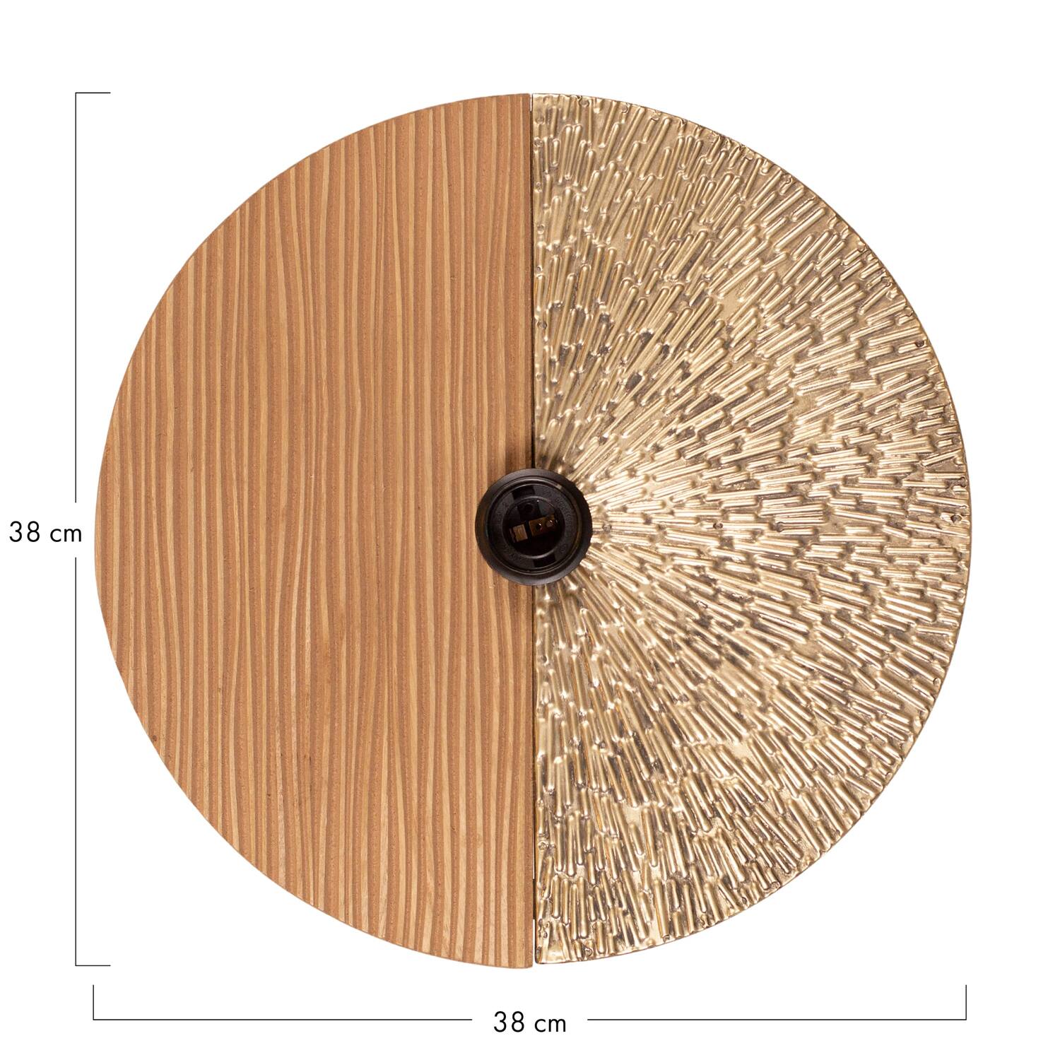 Wall light metal 38x38x11.5cm - Gold