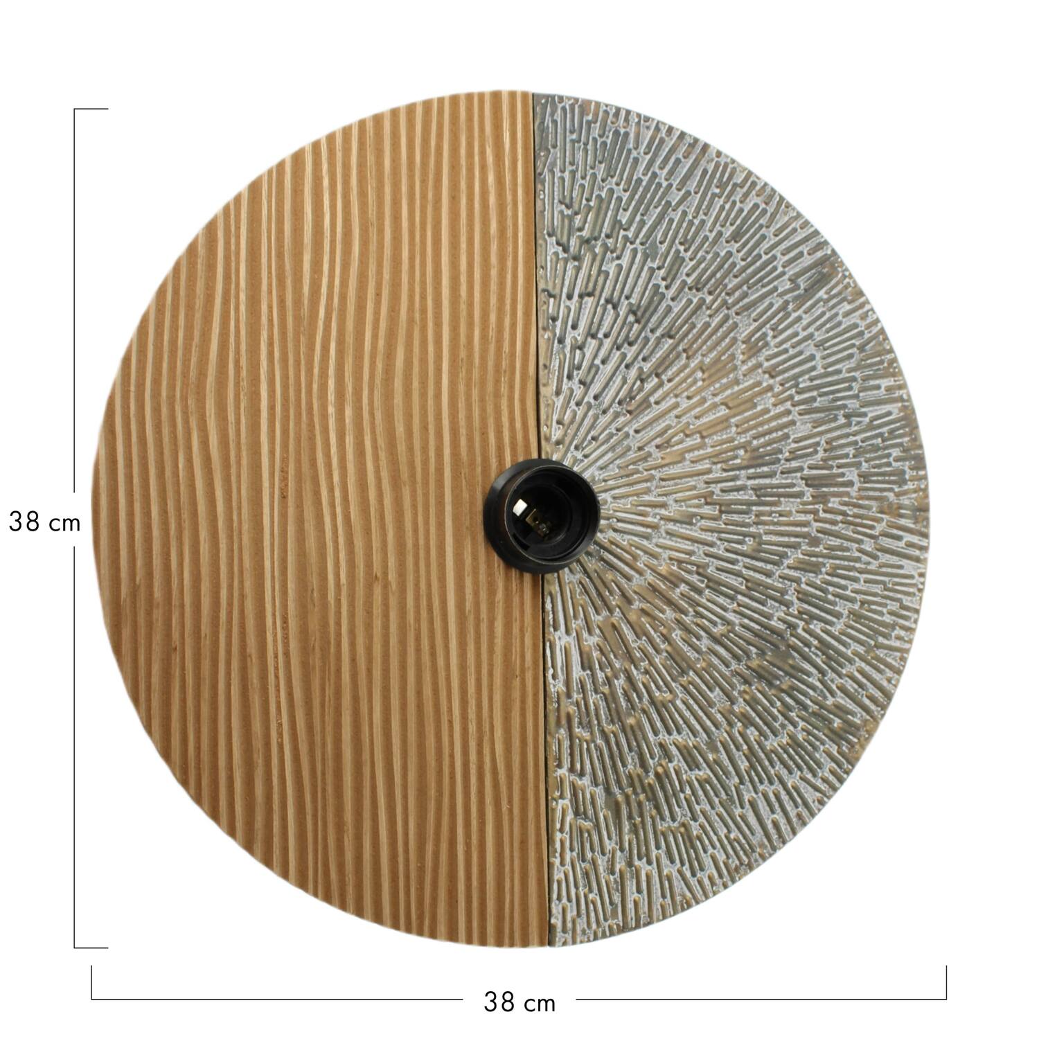 Wall light metal 38x38x11.5cm - Bronze
