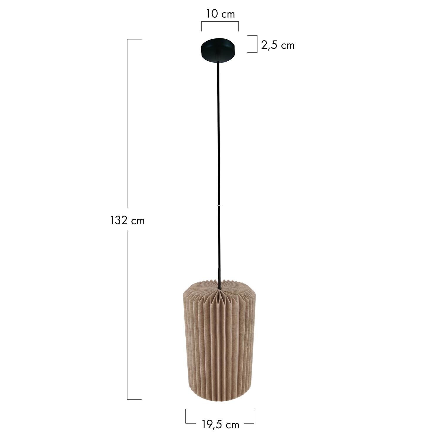 Ceiling light paper 19.5x19.5x32cm