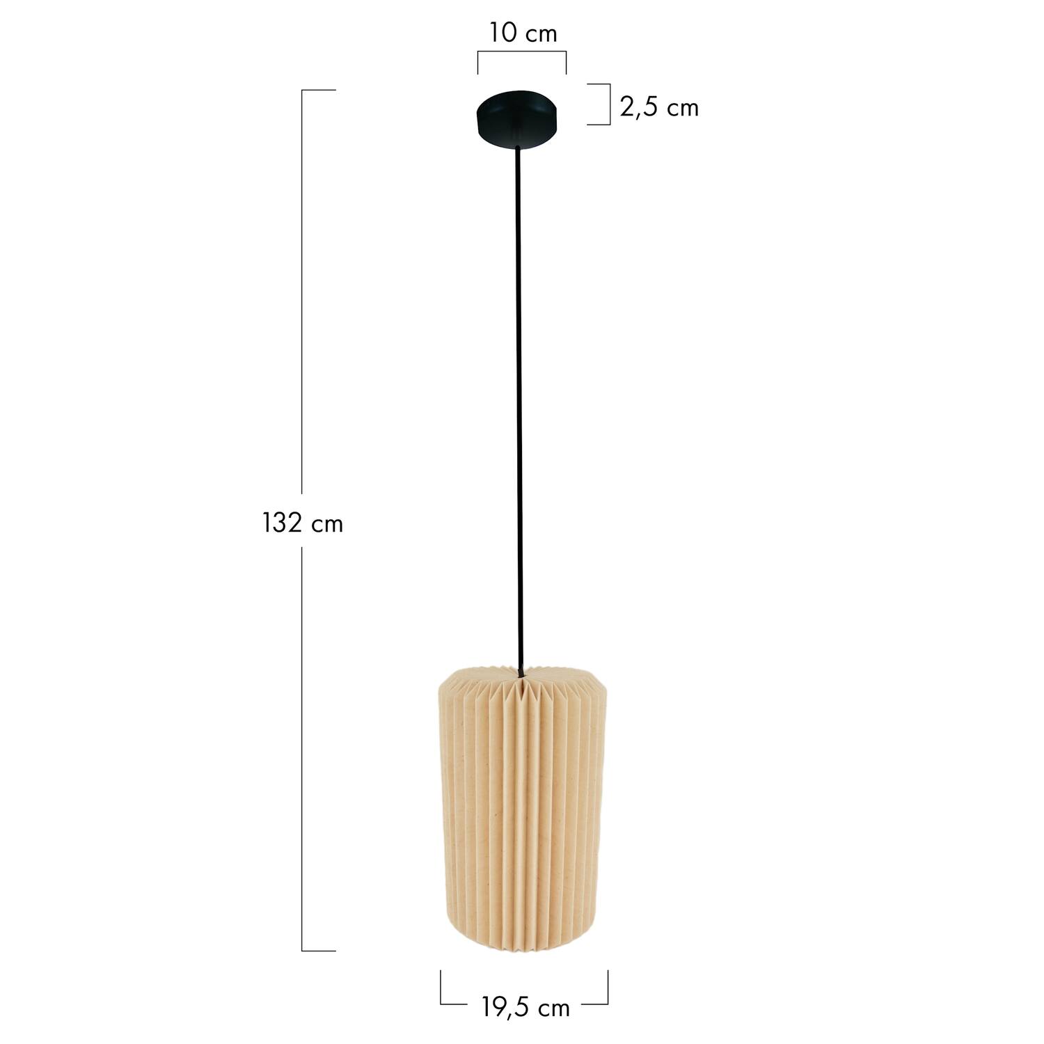 Ceiling light paper 19.5x19.5x32cm