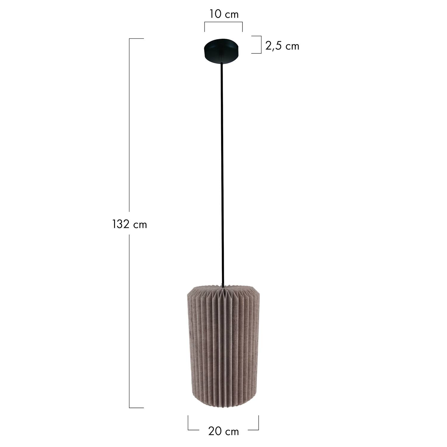 Ceiling light paper 20x20x32cm