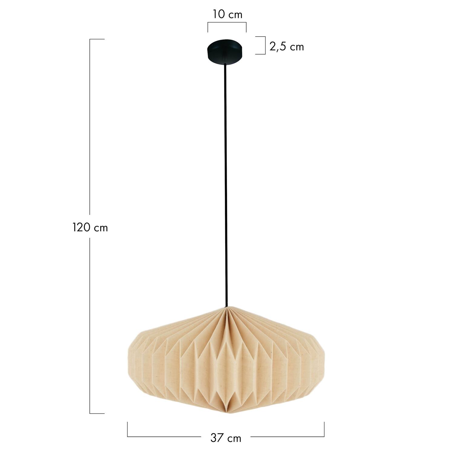 Ceiling light paper 37x37x20cm