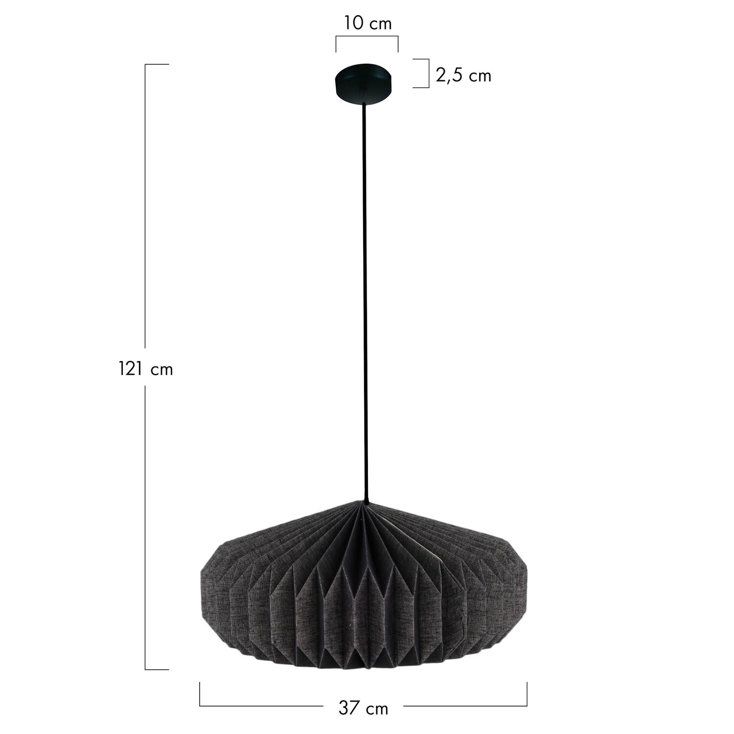 Ceiling light paper 37x37x21cm