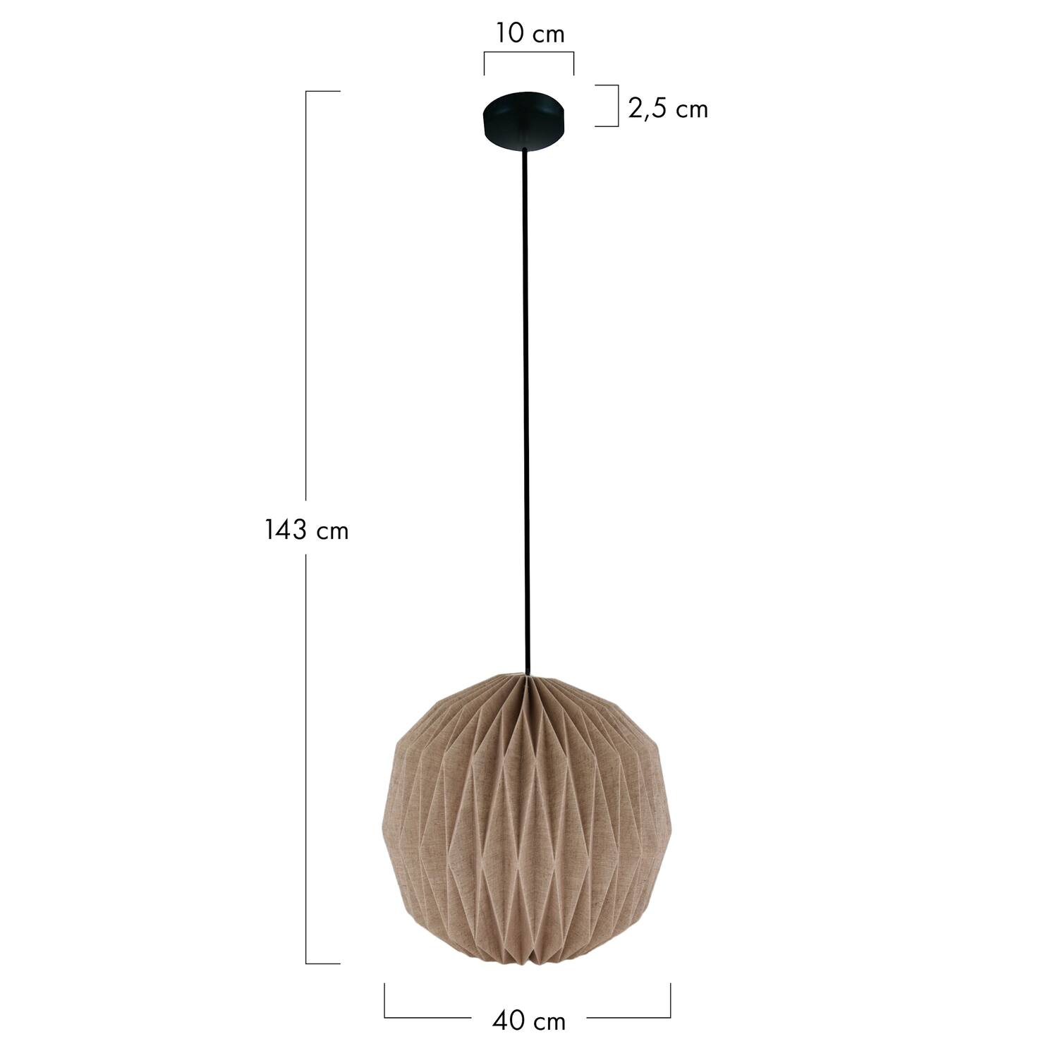 Ceiling light paper 40x40x43cm