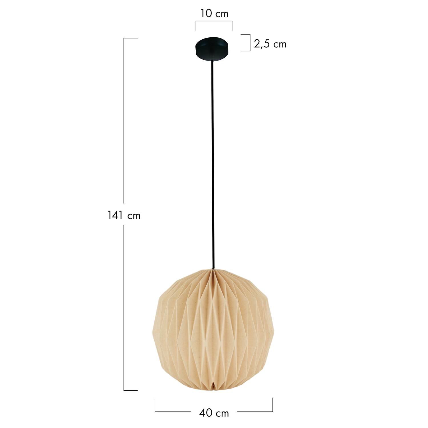 Ceiling light paper 40x40x41cm